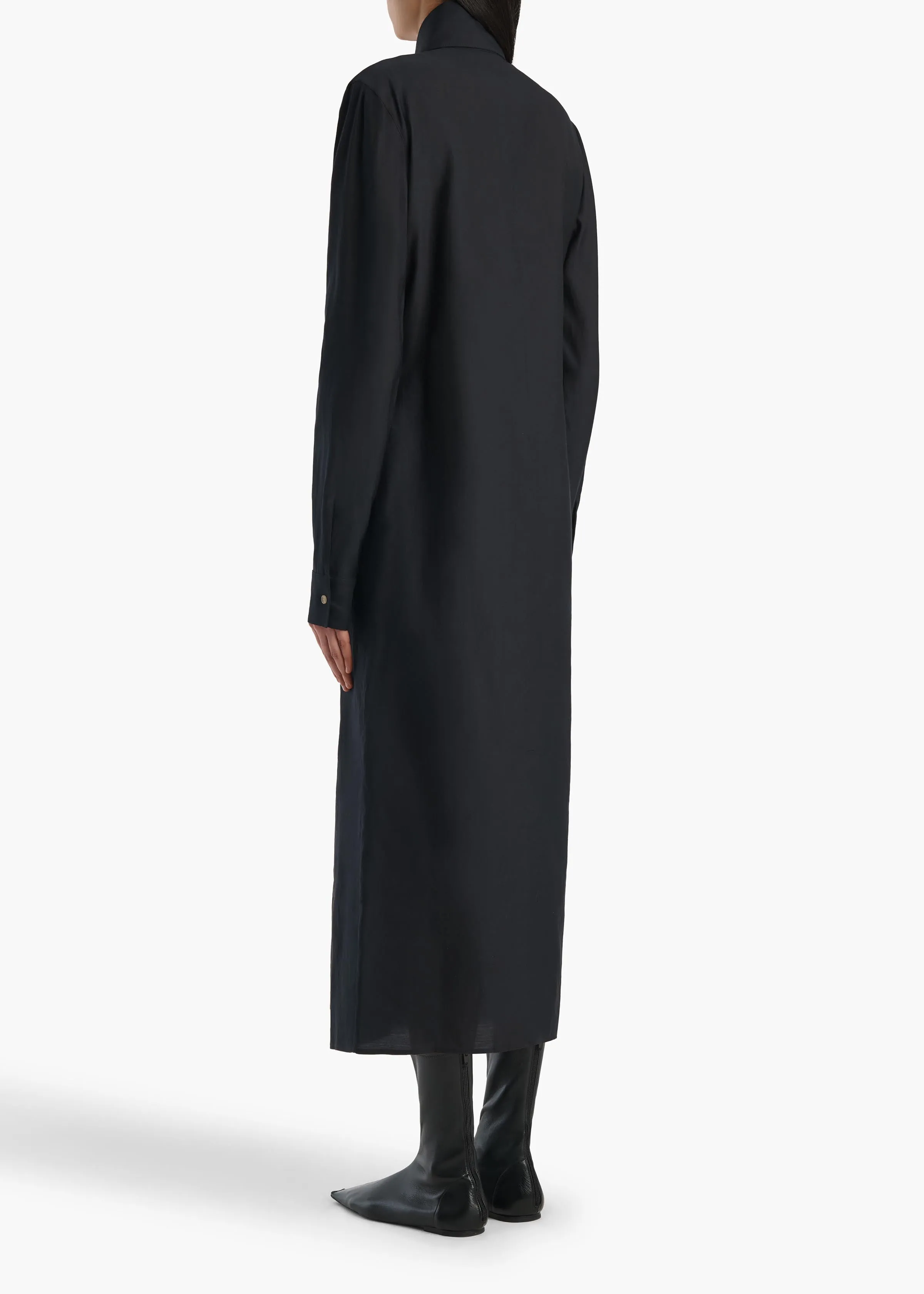 Ivanna Dress in Black sold by KHAITE product image thumbnail 3