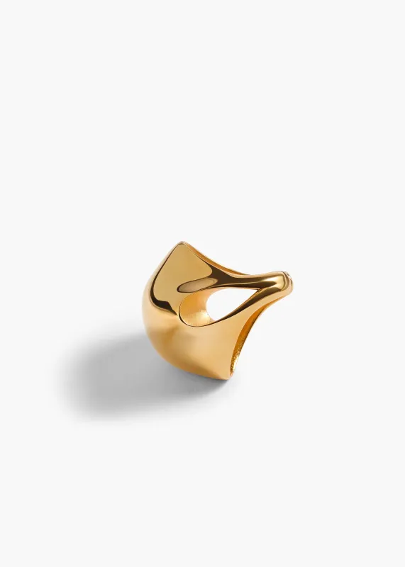 Lotus Ring in Gold made by KHAITE