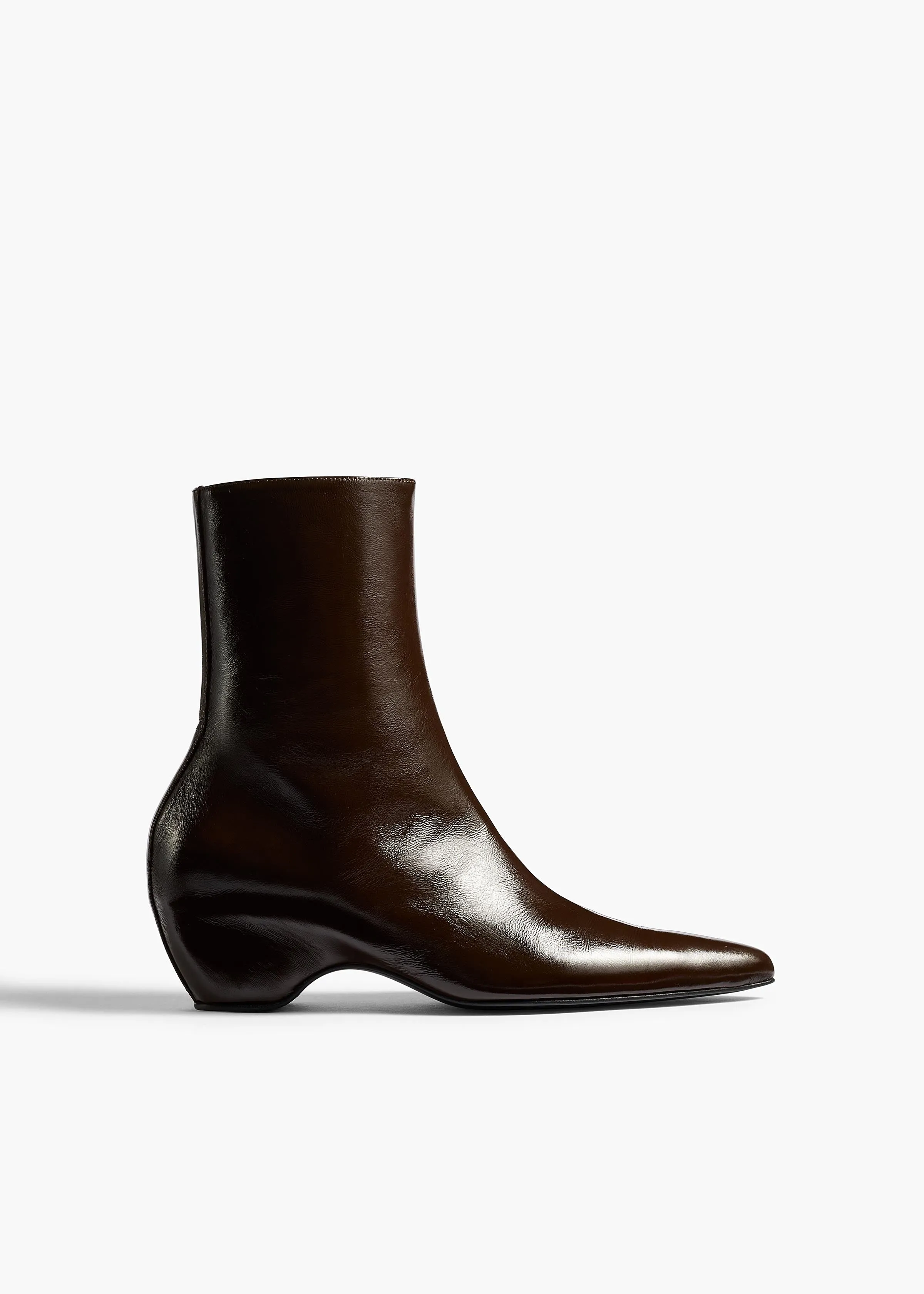 Sybil Ankle Boot in Cacao sold by KHAITE