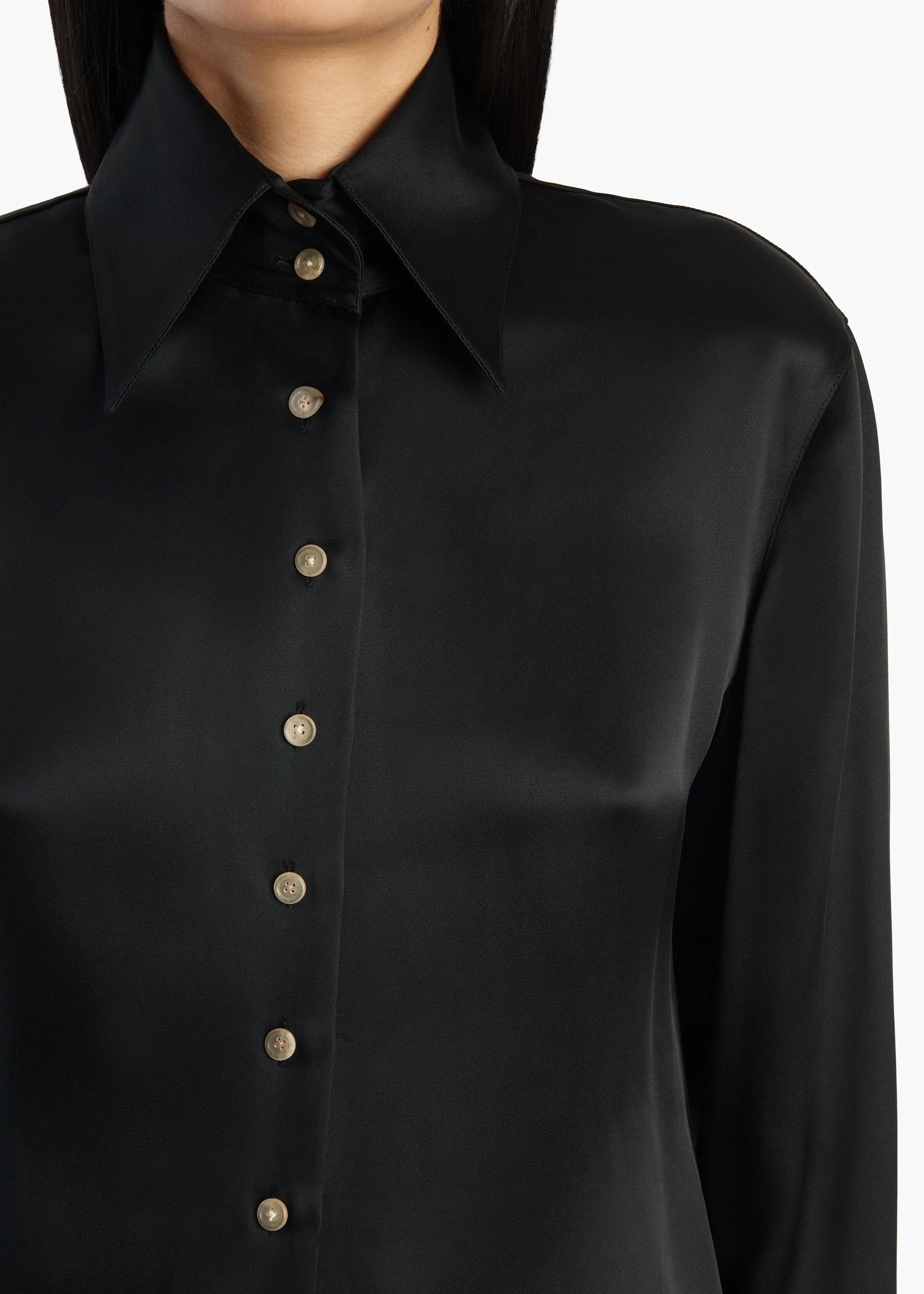 Ivy Top in Black sold by KHAITE product image thumbnail 5