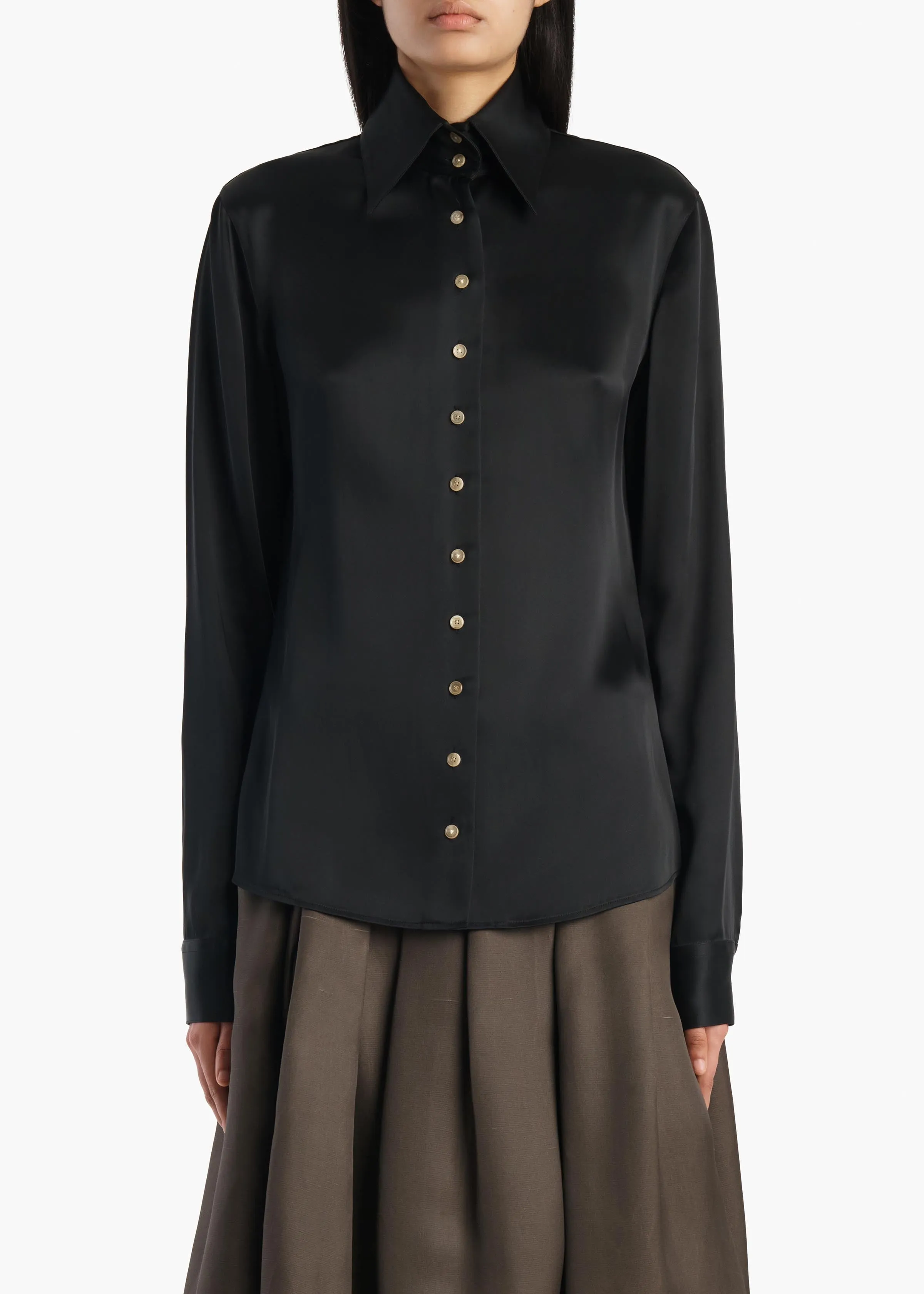 Ivy Top in Black sold by KHAITE product image thumbnail 3