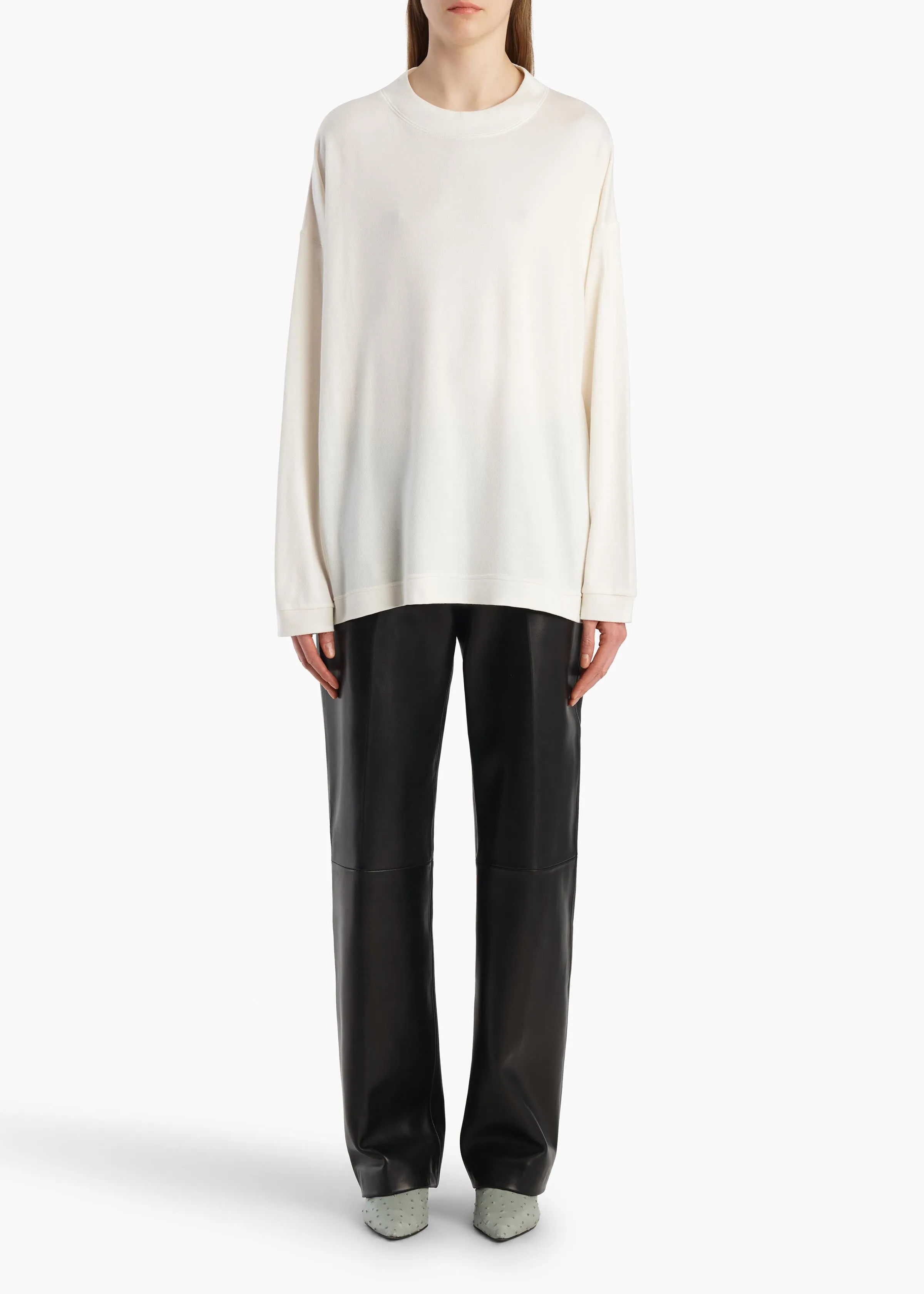 Dylan Top in Chalk sold by KHAITE product image thumbnail 2
