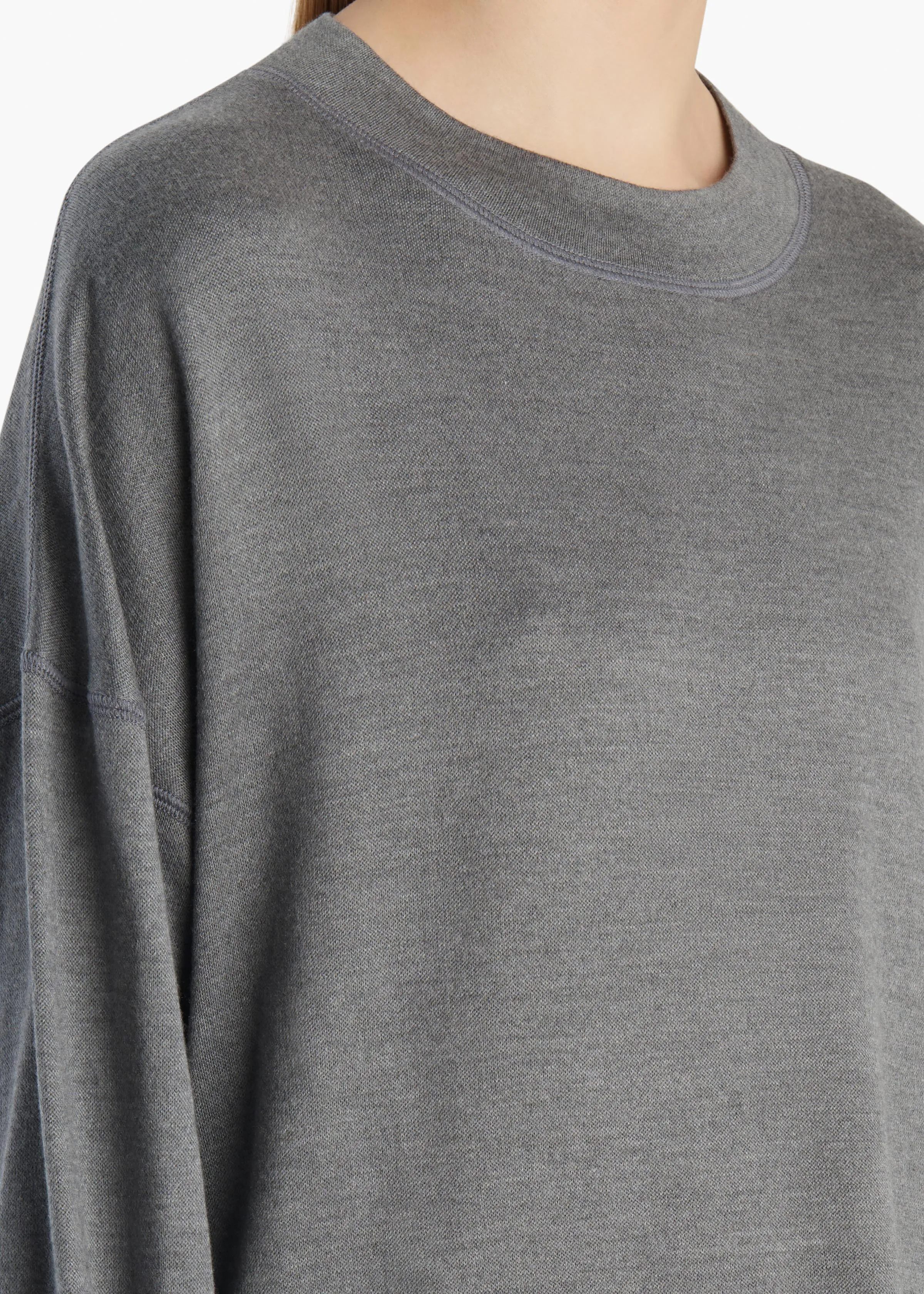 Dylan Top in Heather Grey sold by KHAITE product image thumbnail 5