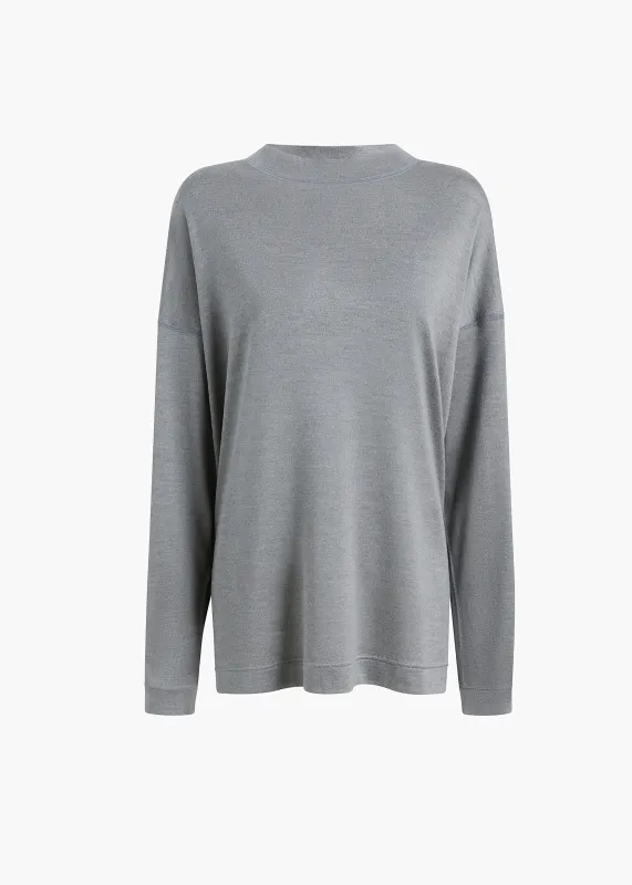Dylan Top in Heather Grey made by KHAITE