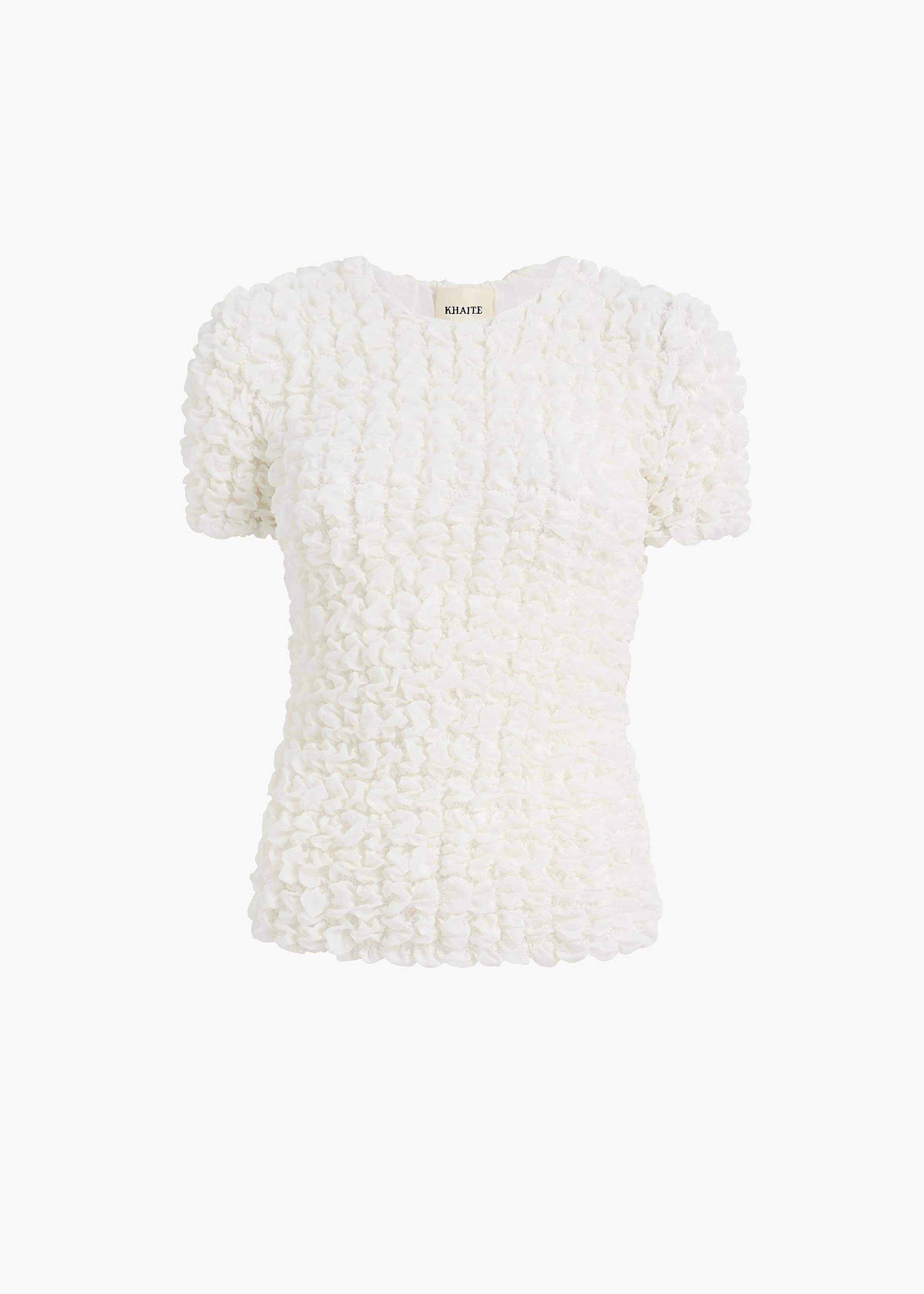 Polly Top in Chalk sold by KHAITE