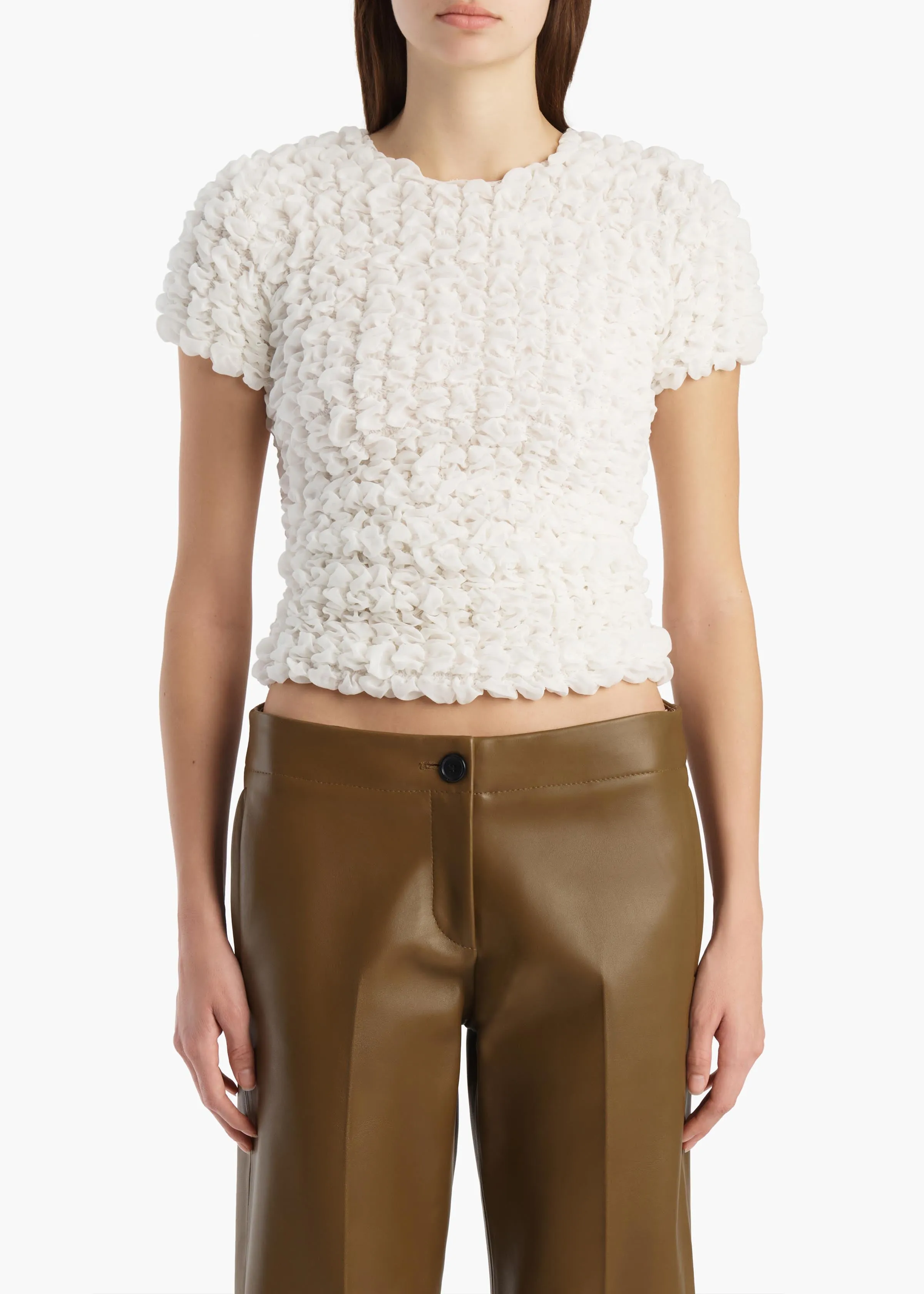 Polly Top in Chalk sold by KHAITE product image thumbnail 3