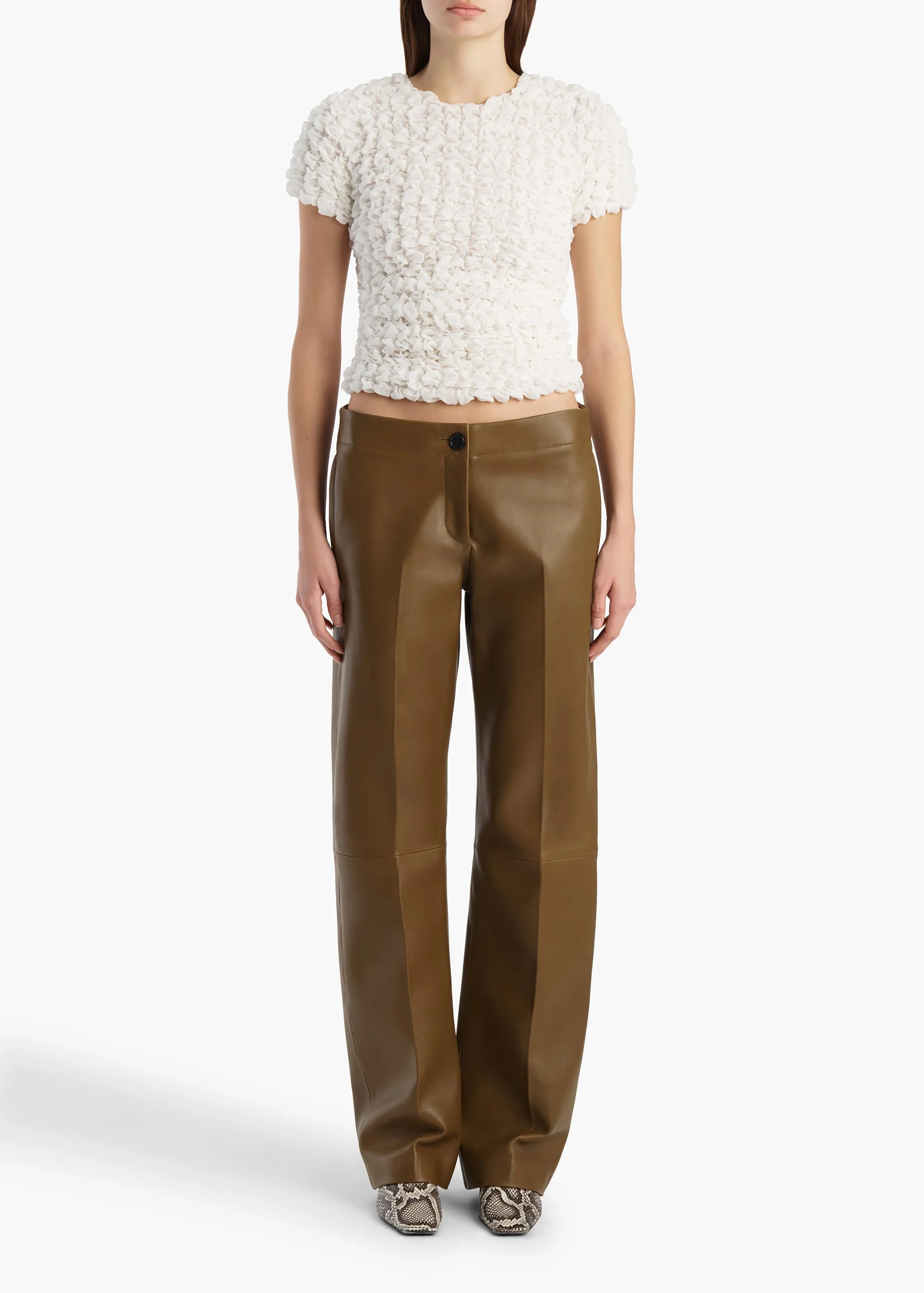 Polly Top in Chalk sold by KHAITE product image thumbnail 2