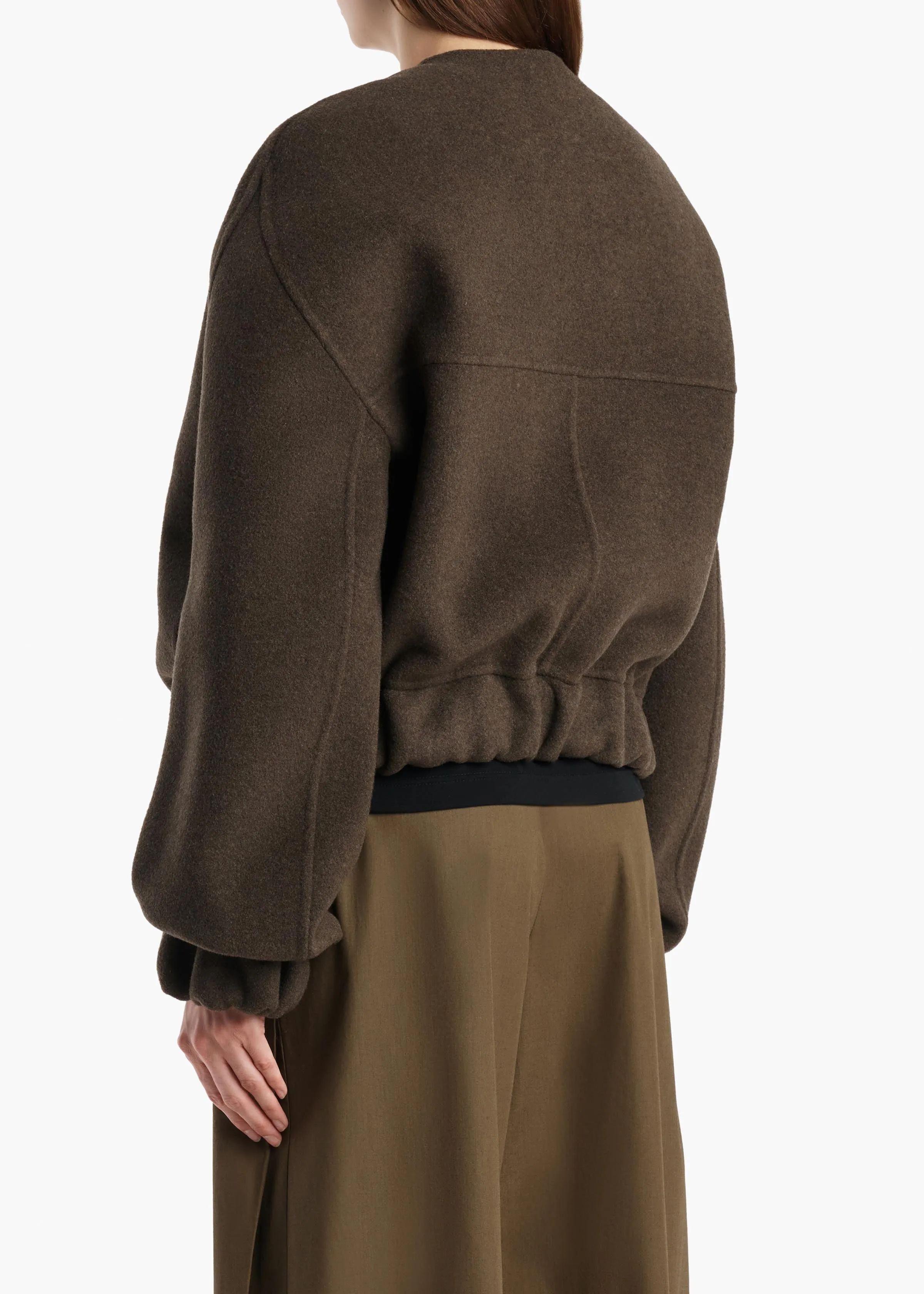 Cordan Jacket in Army Melange sold by KHAITE product image thumbnail 4