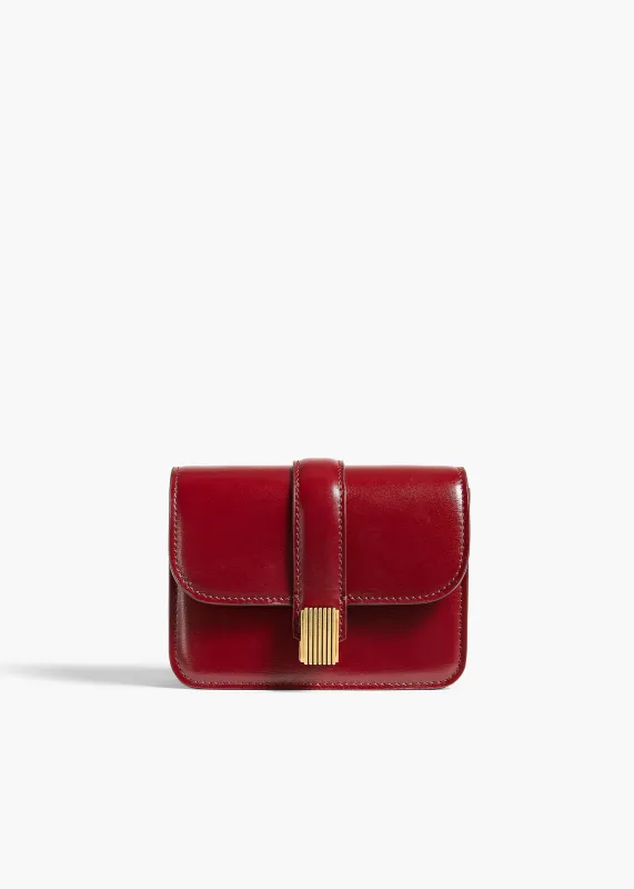 Blake Nano Bag in Oxblood made by KHAITE