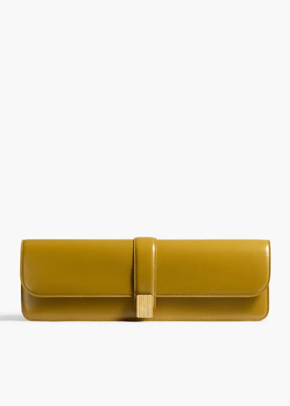 Blake Long Clutch in Golden Olive made by KHAITE