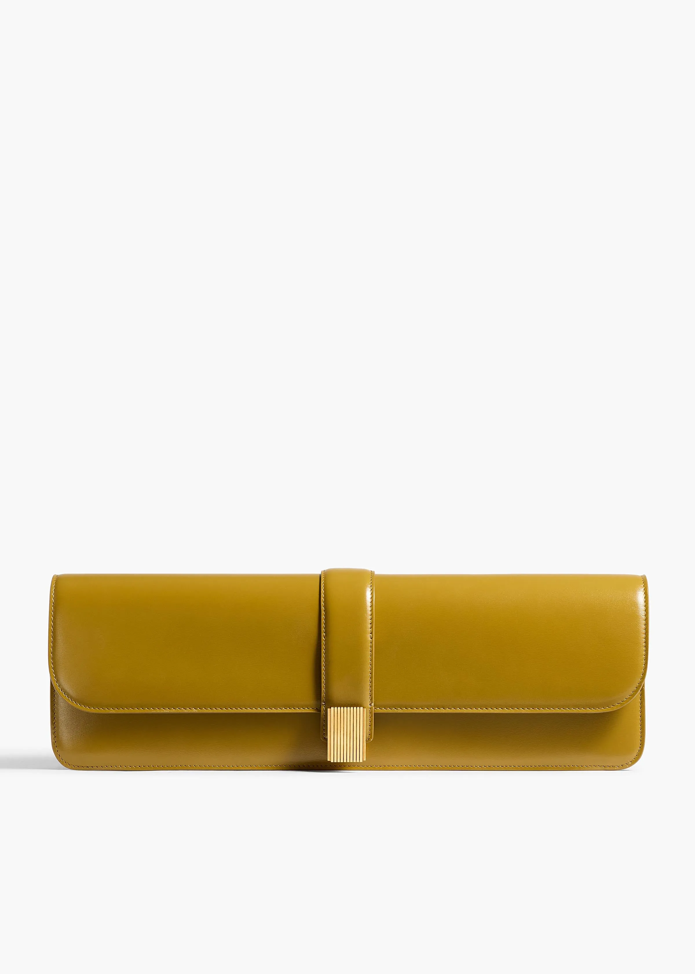 Blake Long Clutch in Golden Olive sold by KHAITE
