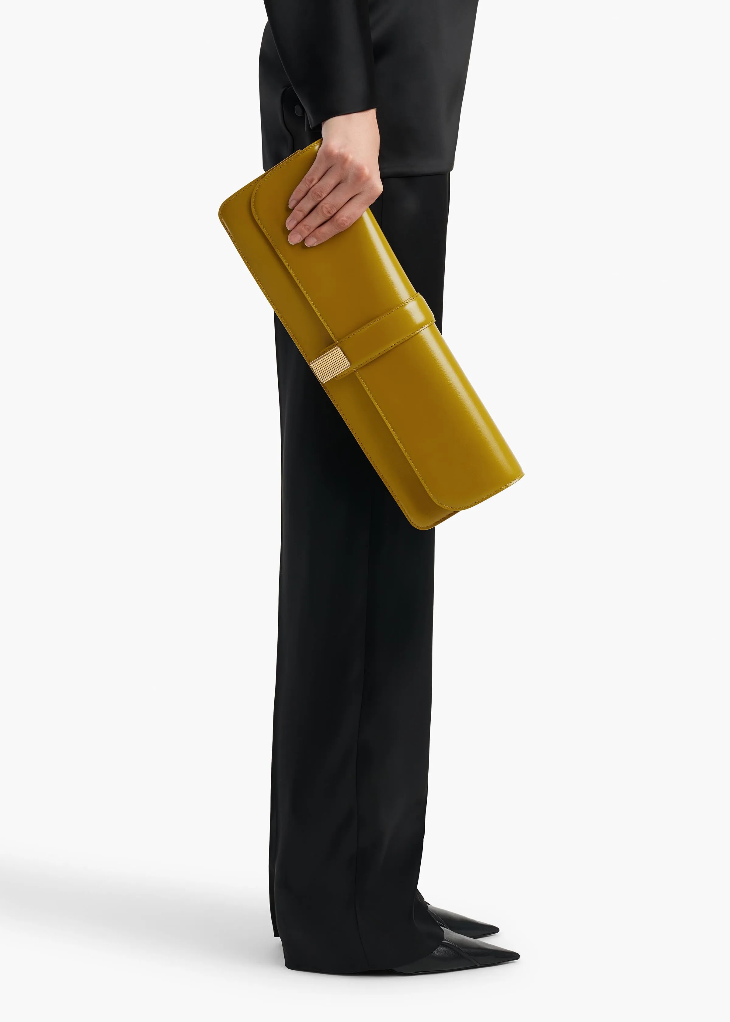 Blake Long Clutch in Golden Olive sold by KHAITE product image thumbnail 5