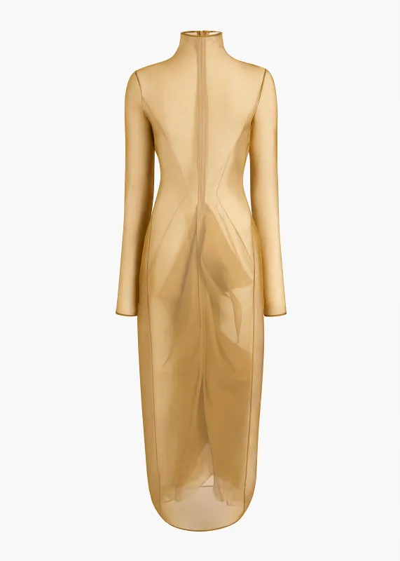 Toldo Dress in Bronze made by KHAITE