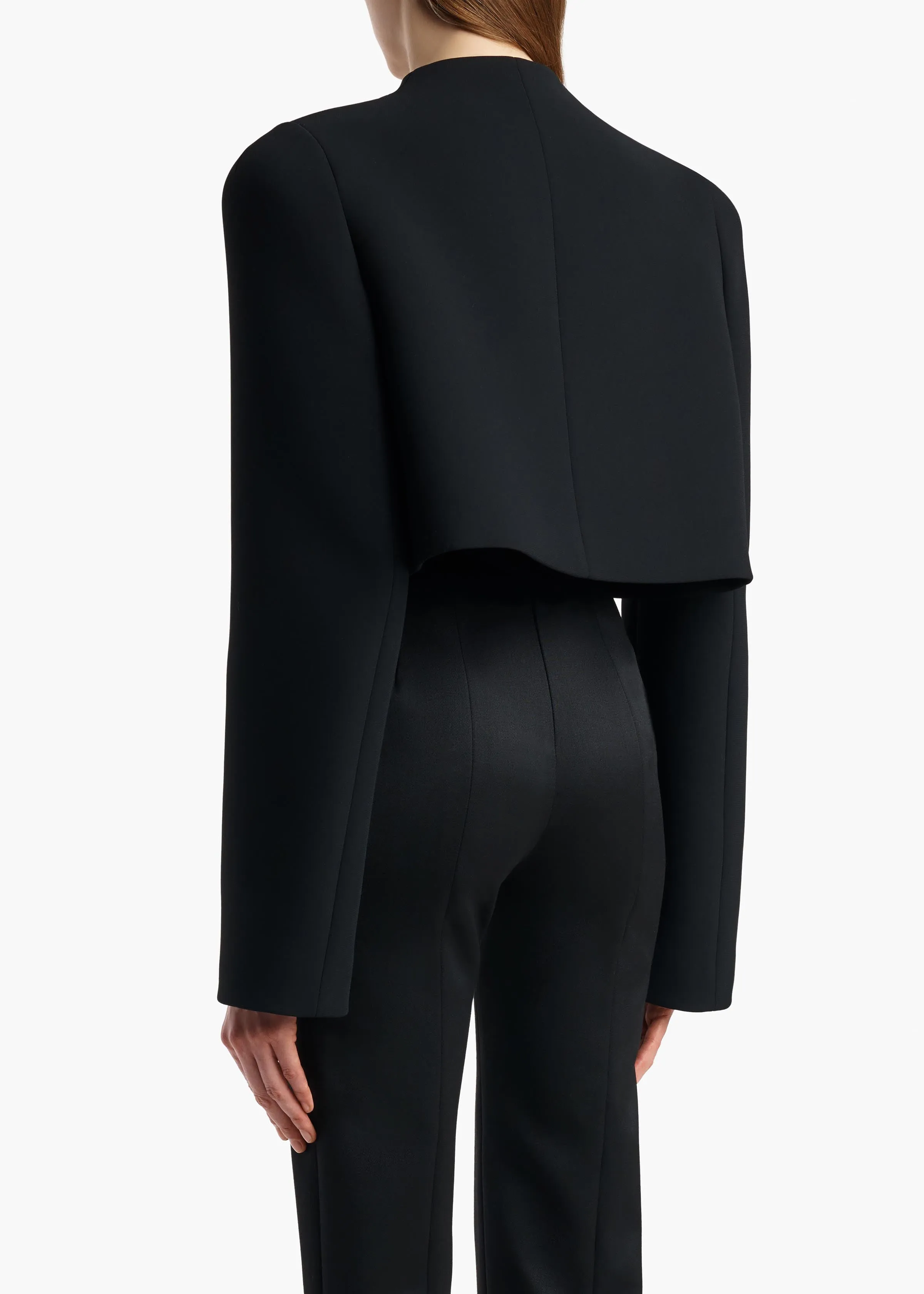 Samo Jacket in Black Crepe sold by KHAITE product image thumbnail 4
