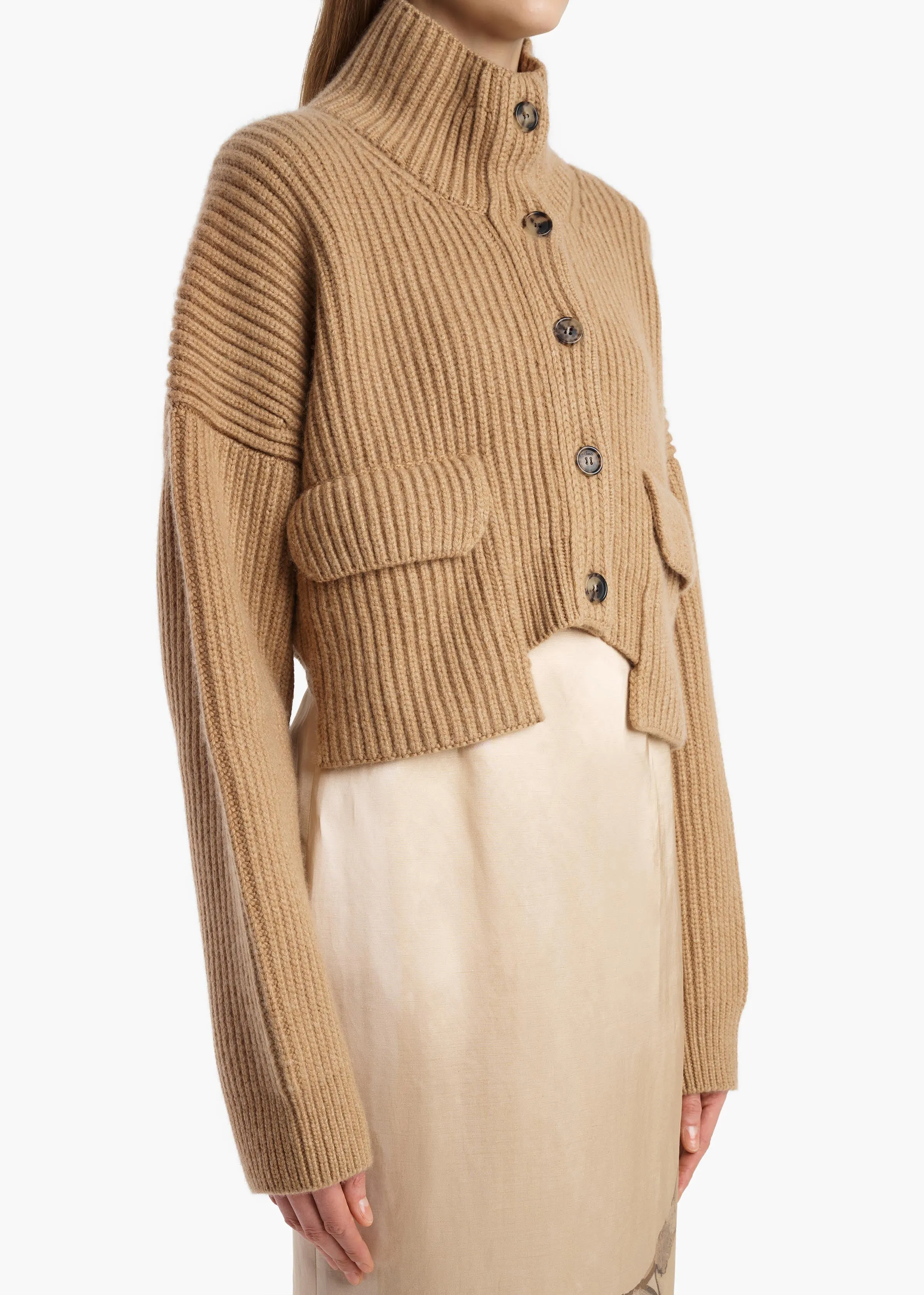 Eita Cardigan in Biscotti sold by KHAITE product image thumbnail 5