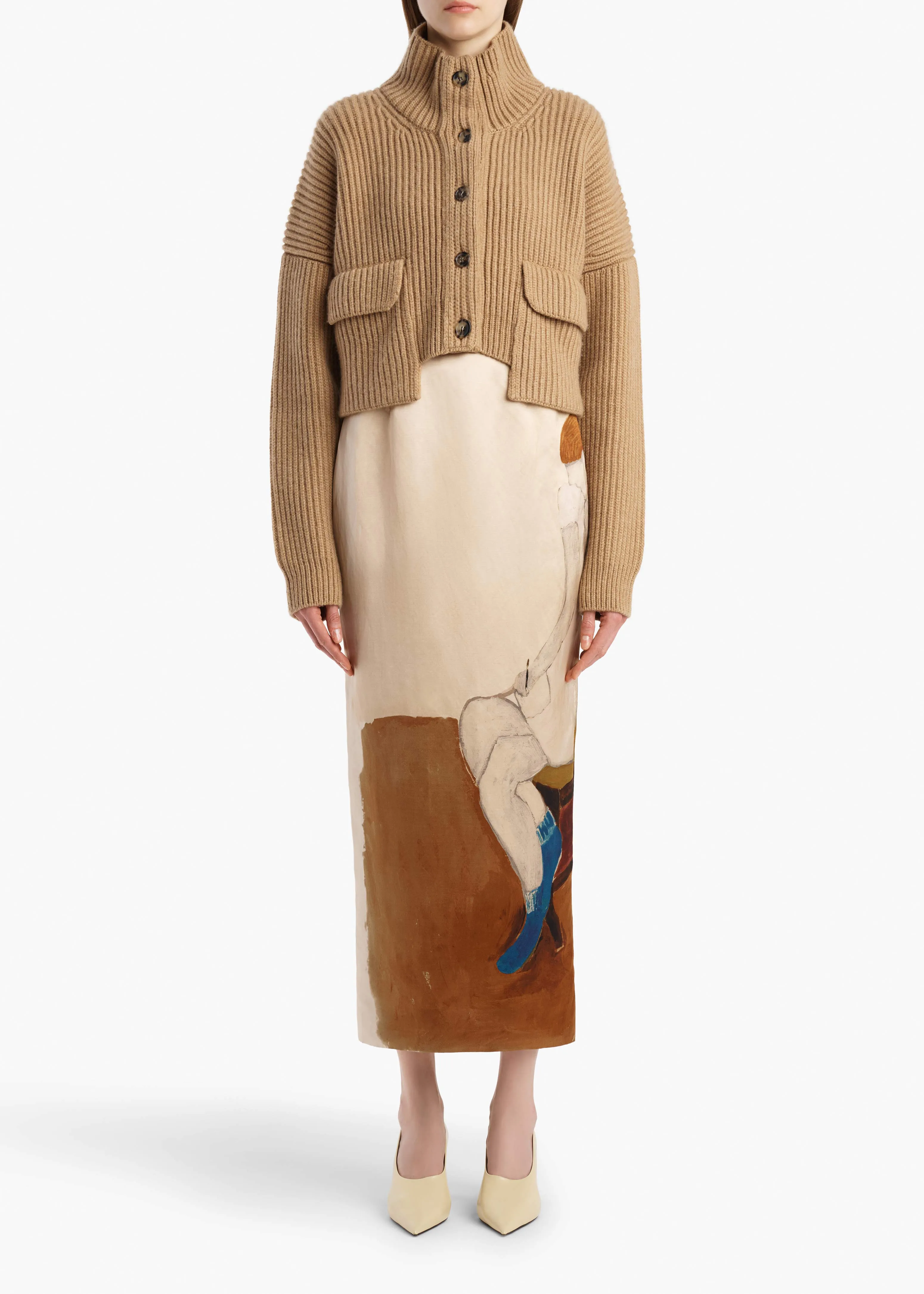 Eita Cardigan in Biscotti sold by KHAITE product image thumbnail 2