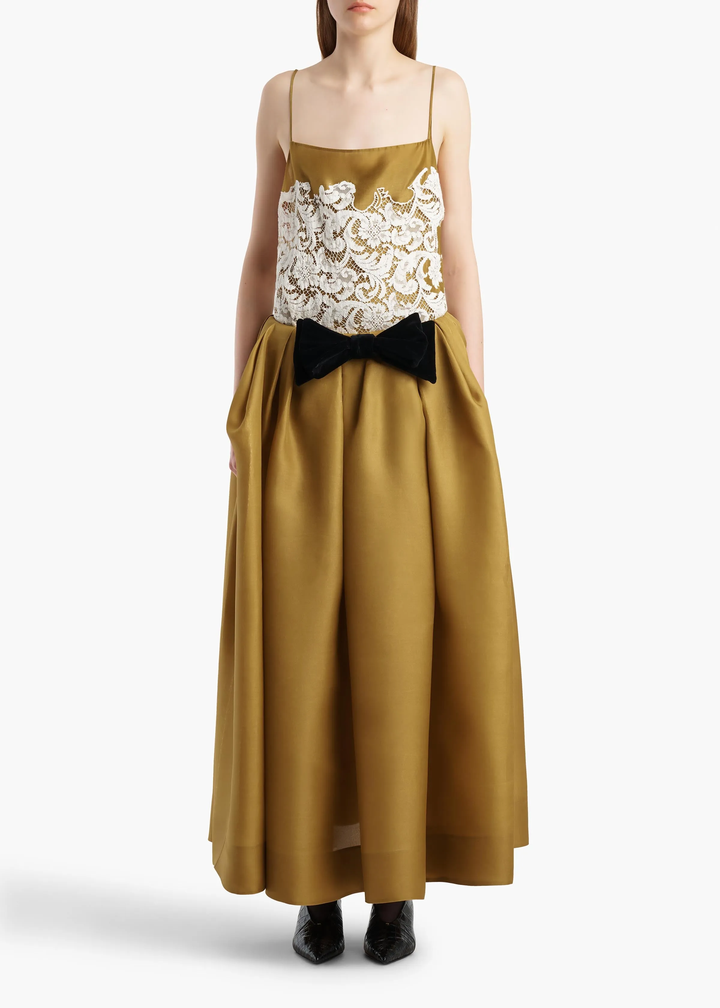 Neema Top in Bronze sold by KHAITE product image thumbnail 2
