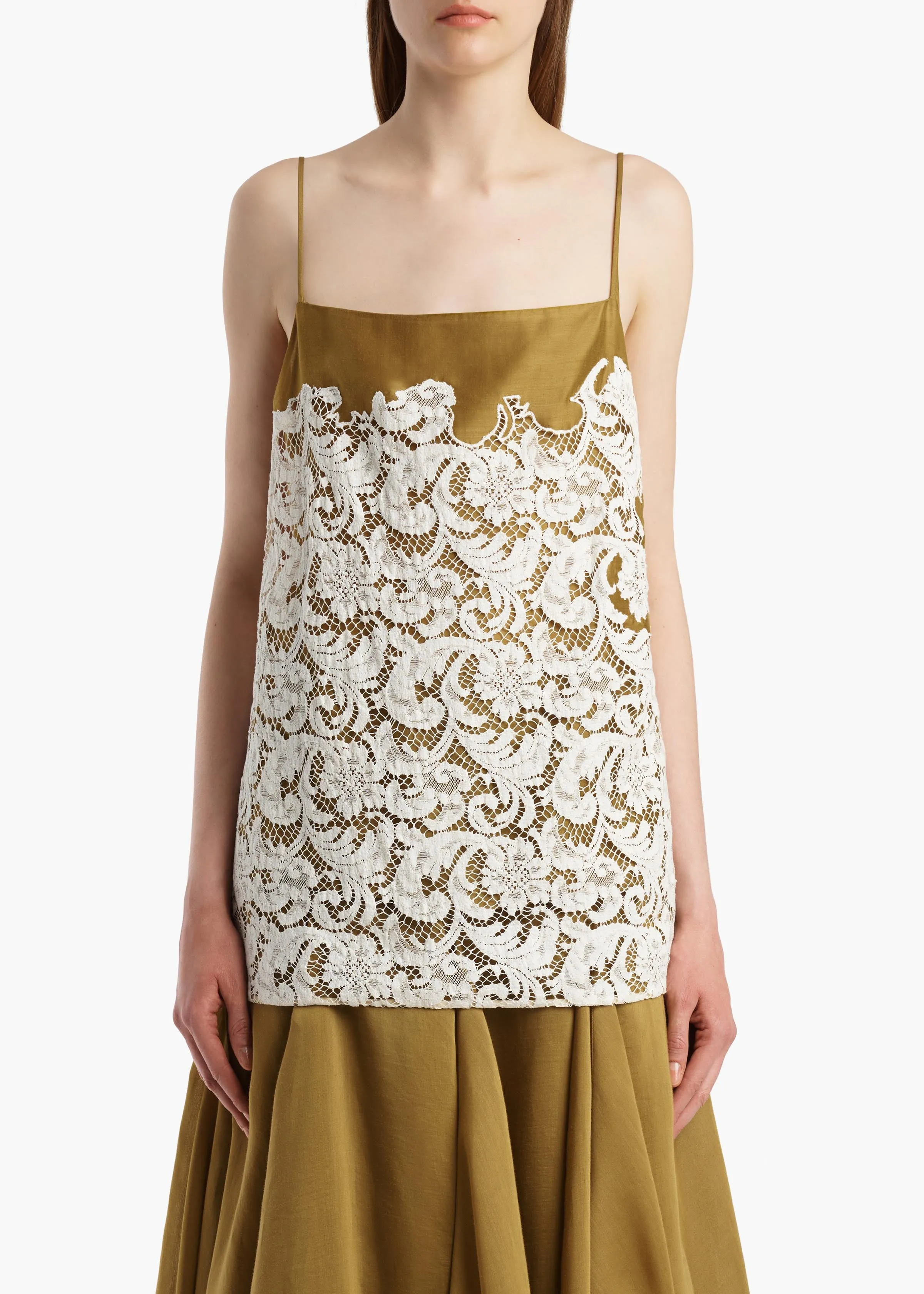 Neema Top in Bronze sold by KHAITE product image thumbnail 3