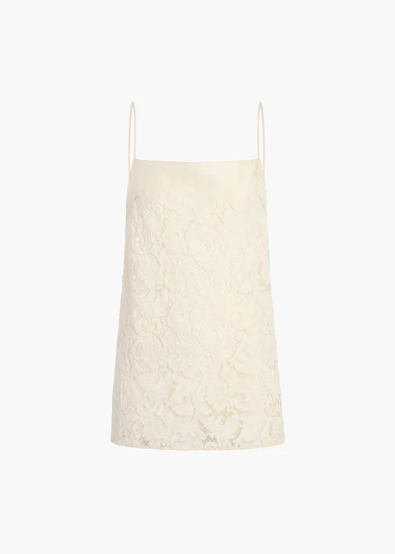 Neema Top in Ivory Glow made by KHAITE