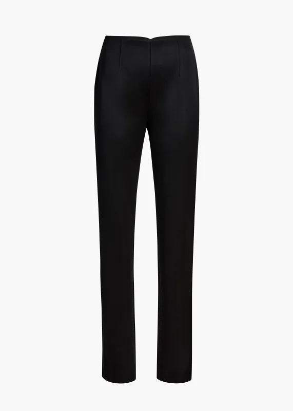 Ryden Pant in Black Wool made by KHAITE