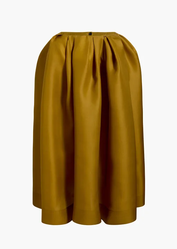 Adara Skirt in Bronze made by KHAITE