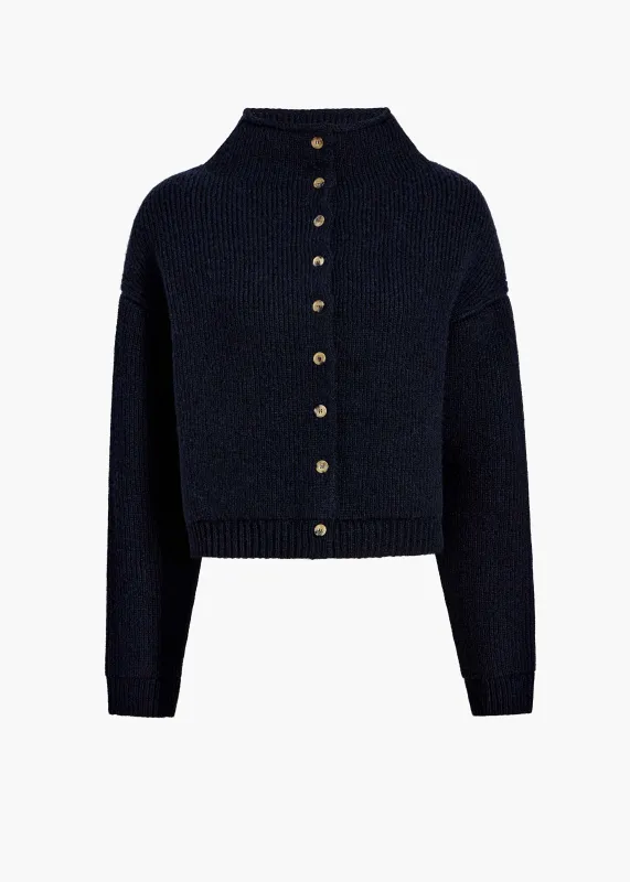 Marjorie Cardigan in Deep Navy made by KHAITE