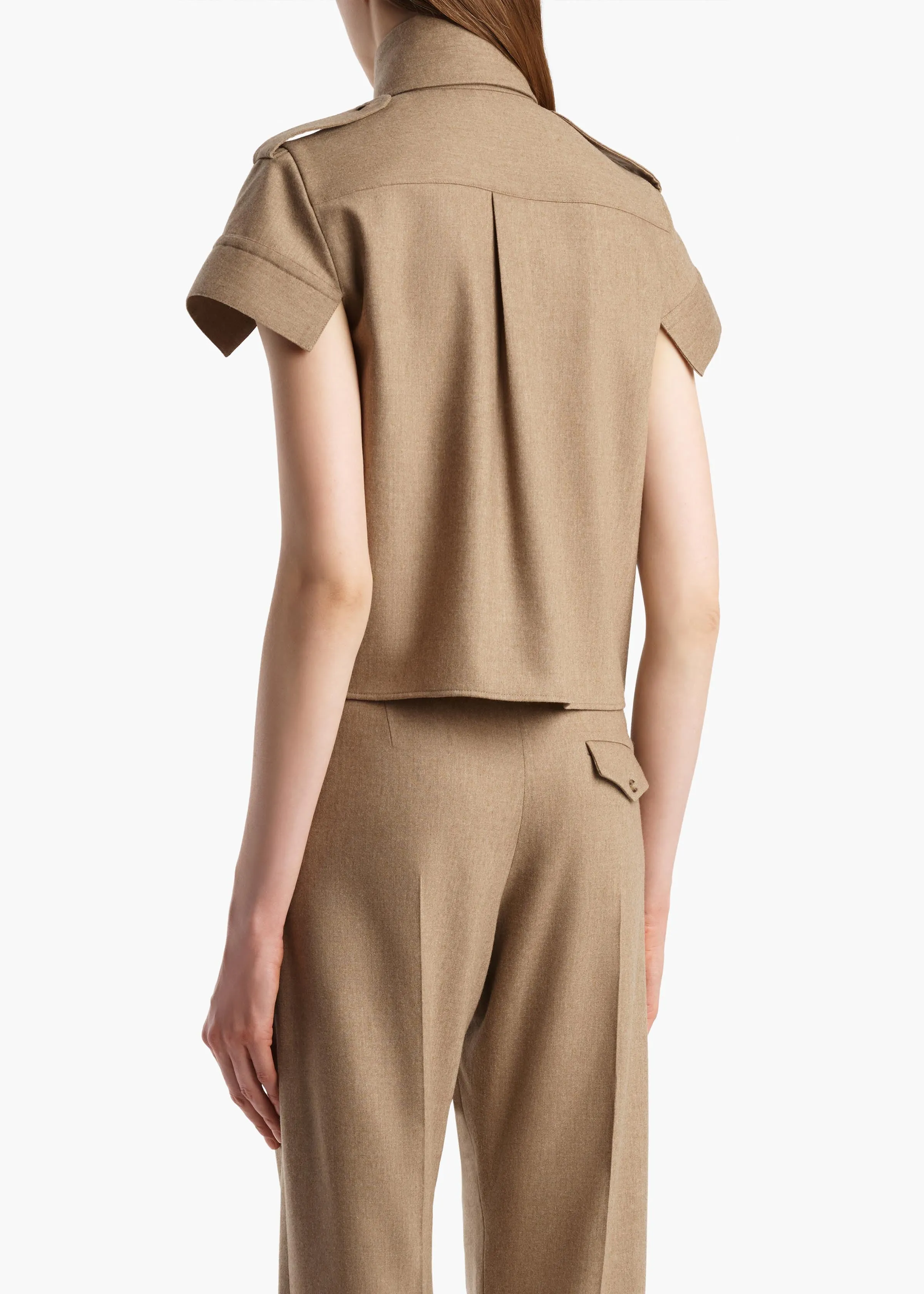 Emiel Top in Desert Sand sold by KHAITE product image thumbnail 4