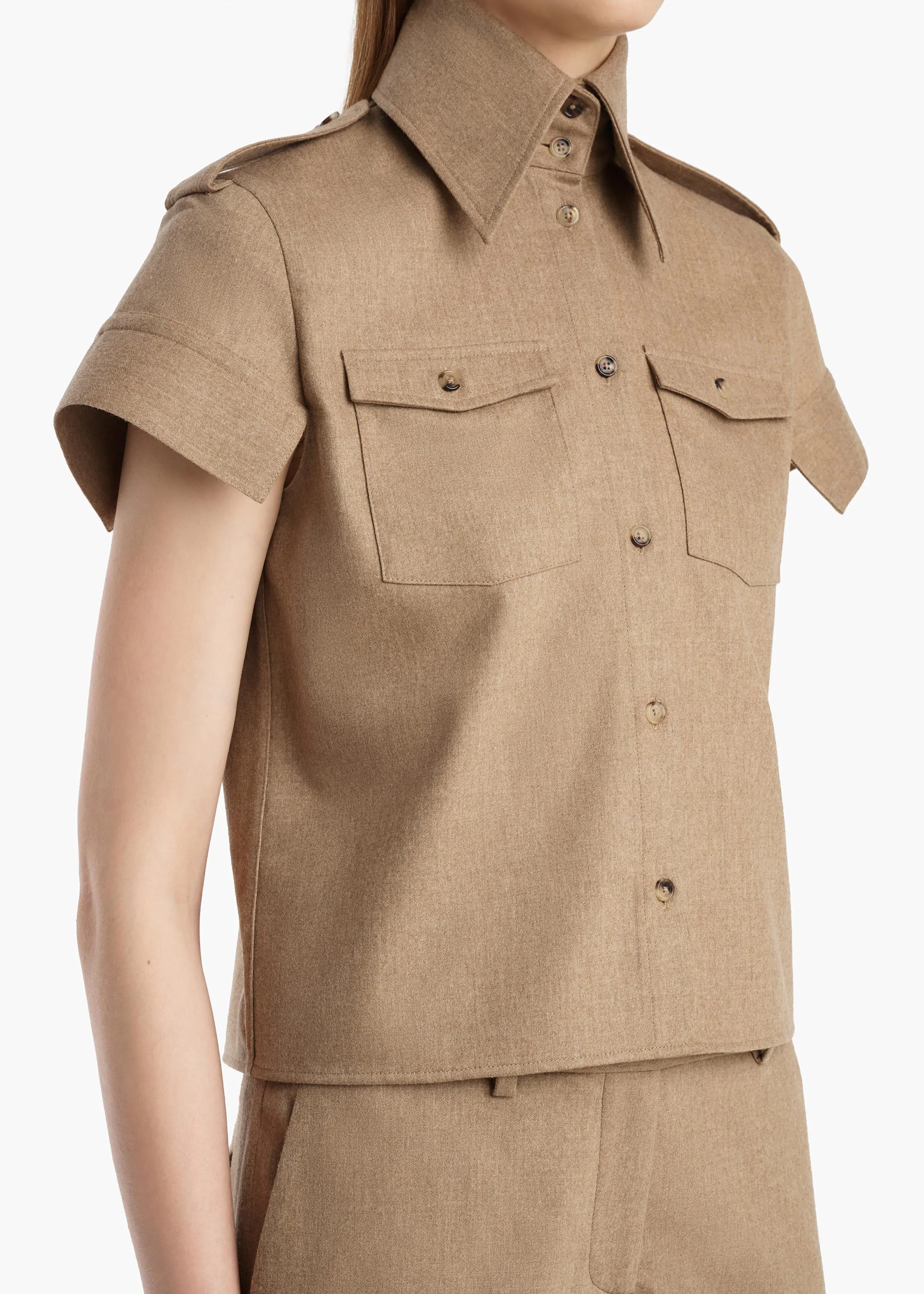 Emiel Top in Desert Sand sold by KHAITE product image thumbnail 5
