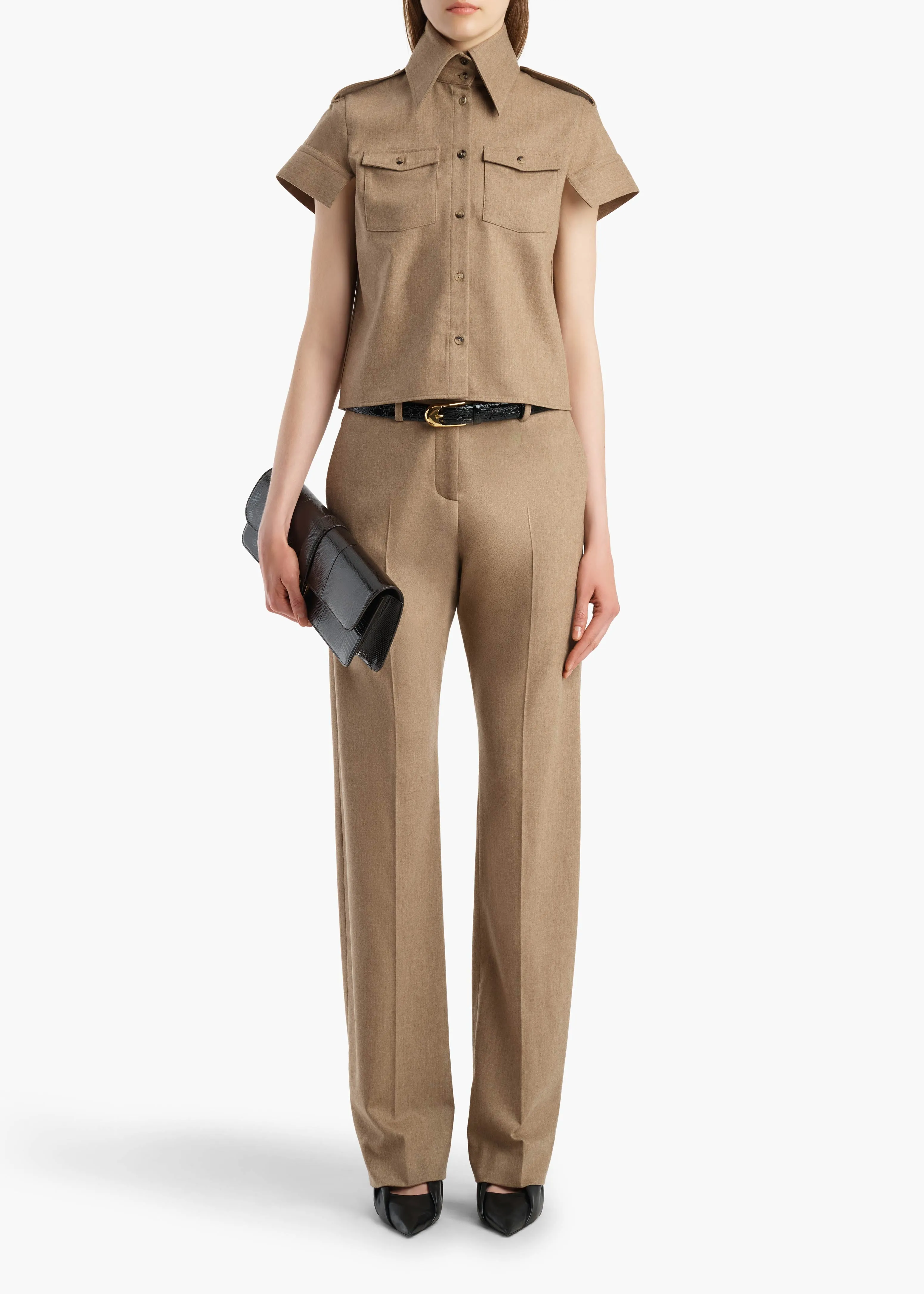 Emiel Top in Desert Sand sold by KHAITE product image thumbnail 2