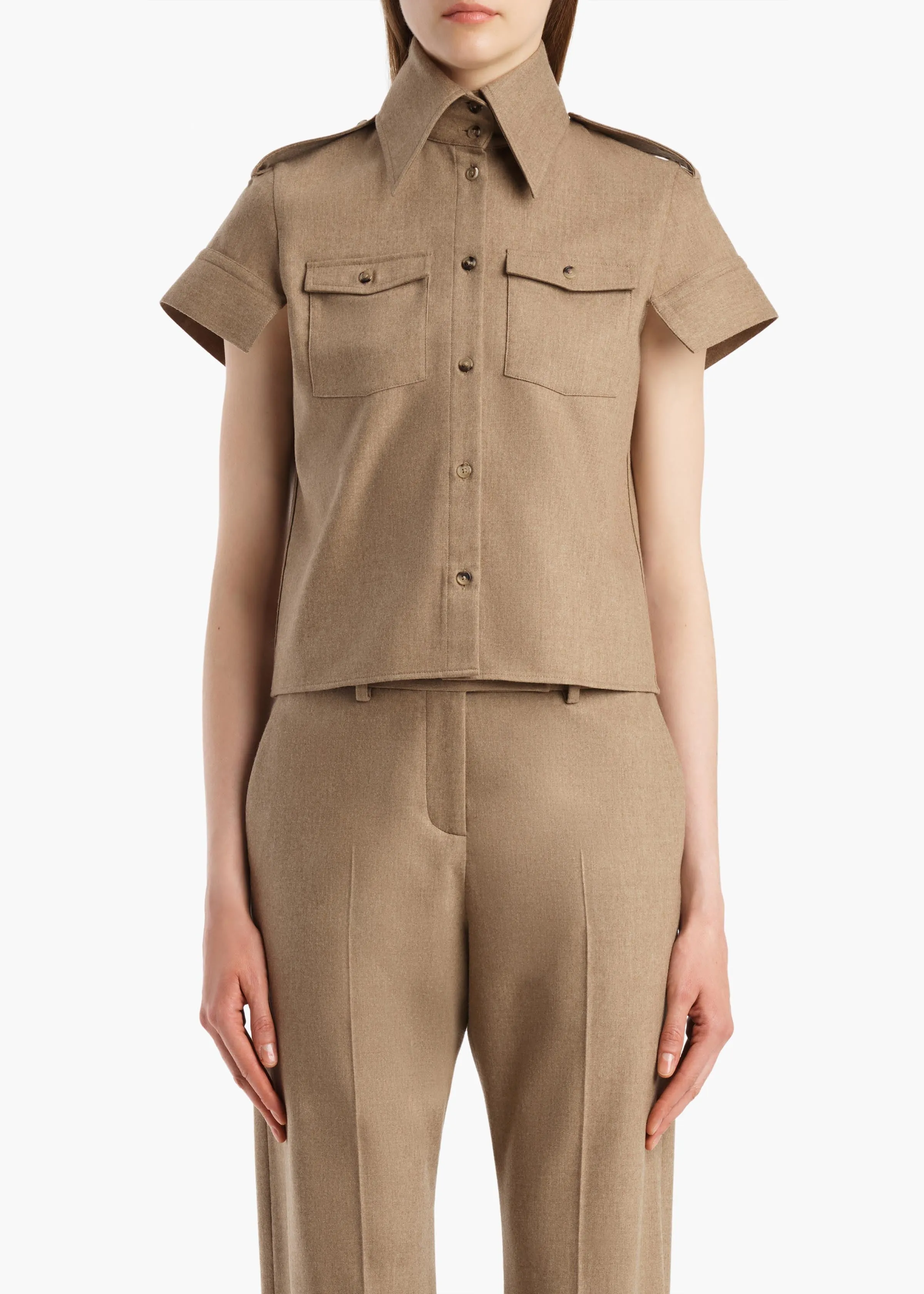 Emiel Top in Desert Sand sold by KHAITE product image thumbnail 3