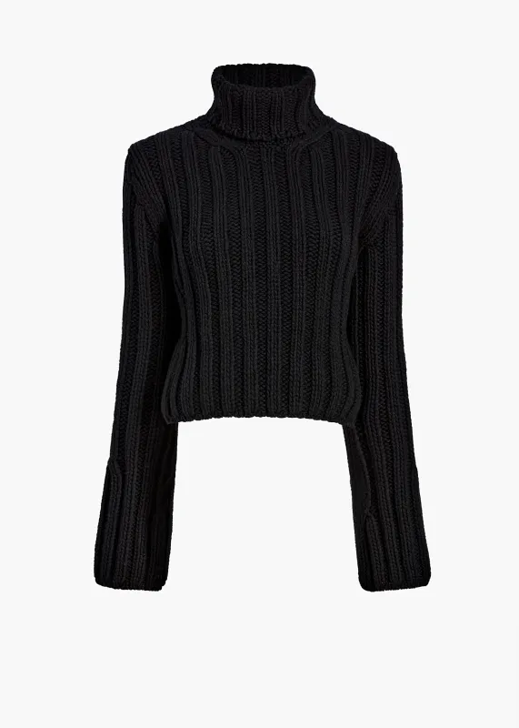 Kelly Sweater in Black made by KHAITE