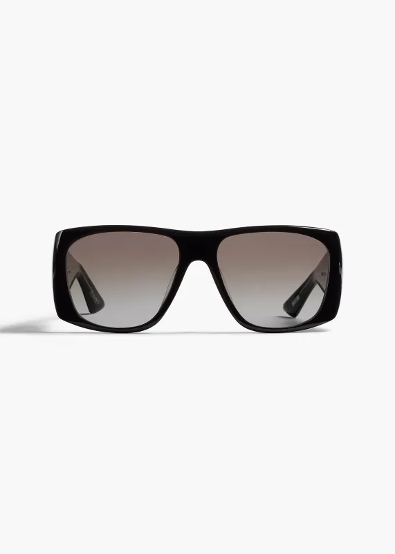 KHAITE x Oliver Peoples 1965C in Black and Soft Tan Gradient made by KHAITE