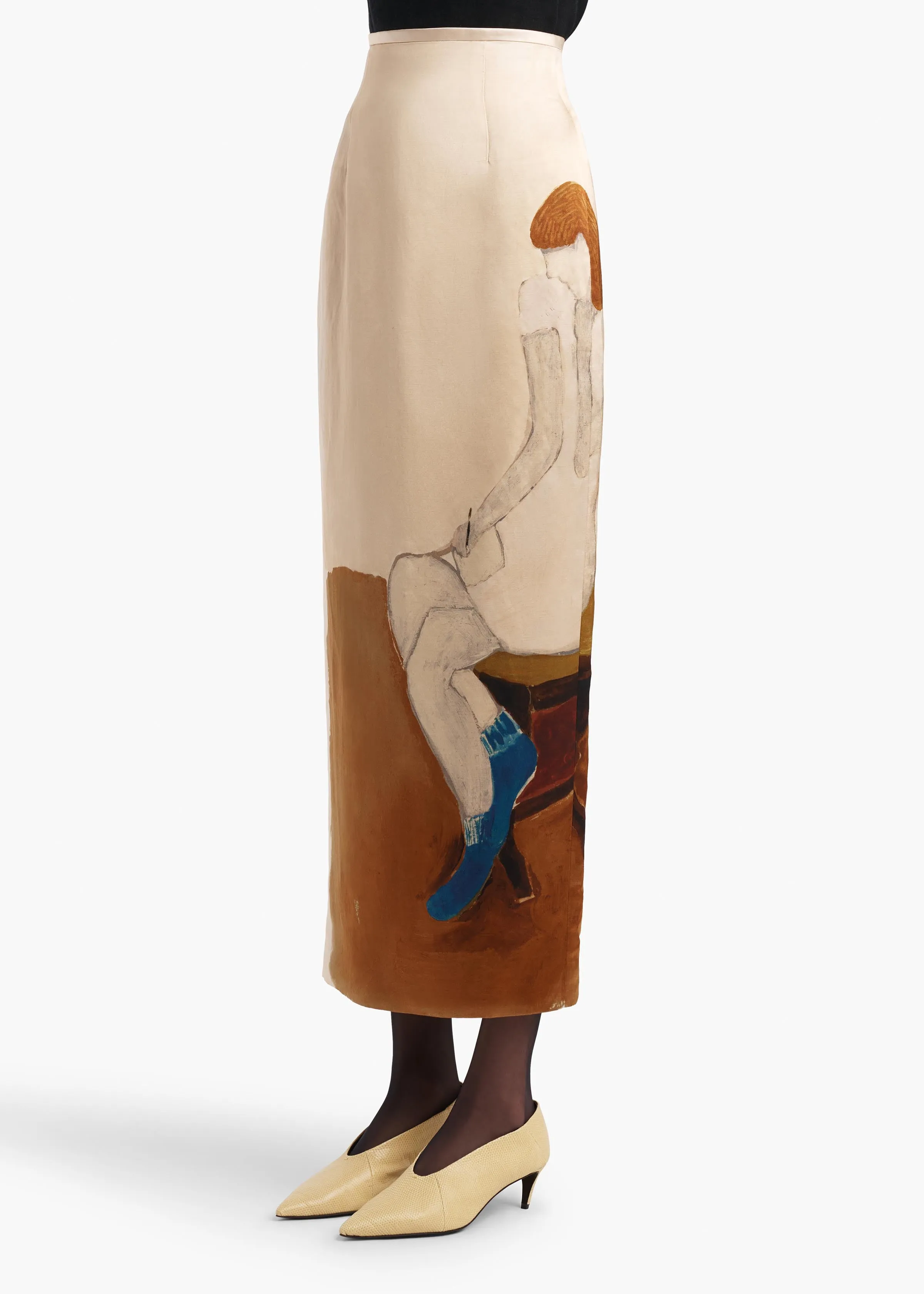 Winton Skirt in Lady Print sold by KHAITE product image thumbnail 5
