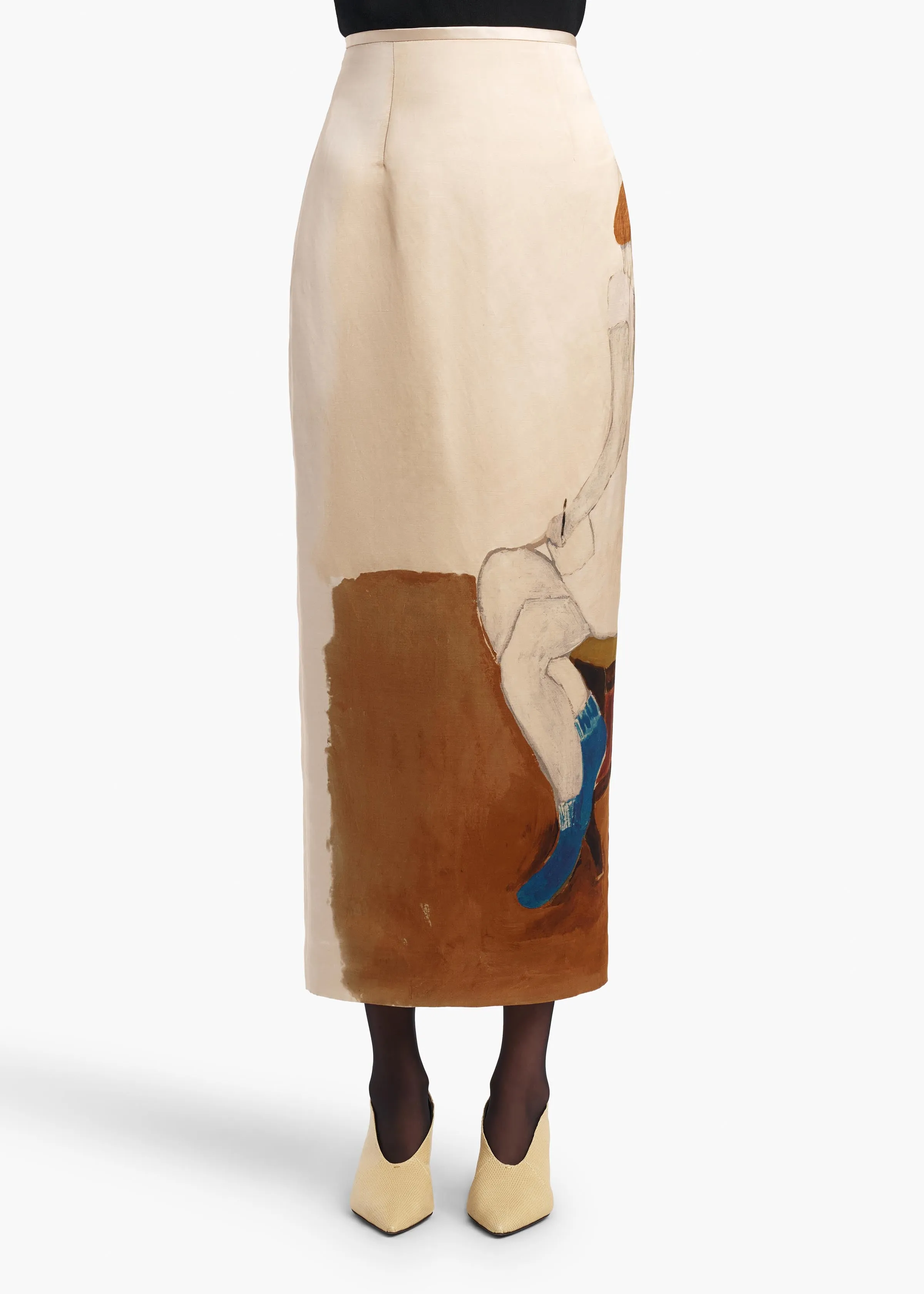 Winton Skirt in Lady Print sold by KHAITE product image thumbnail 3