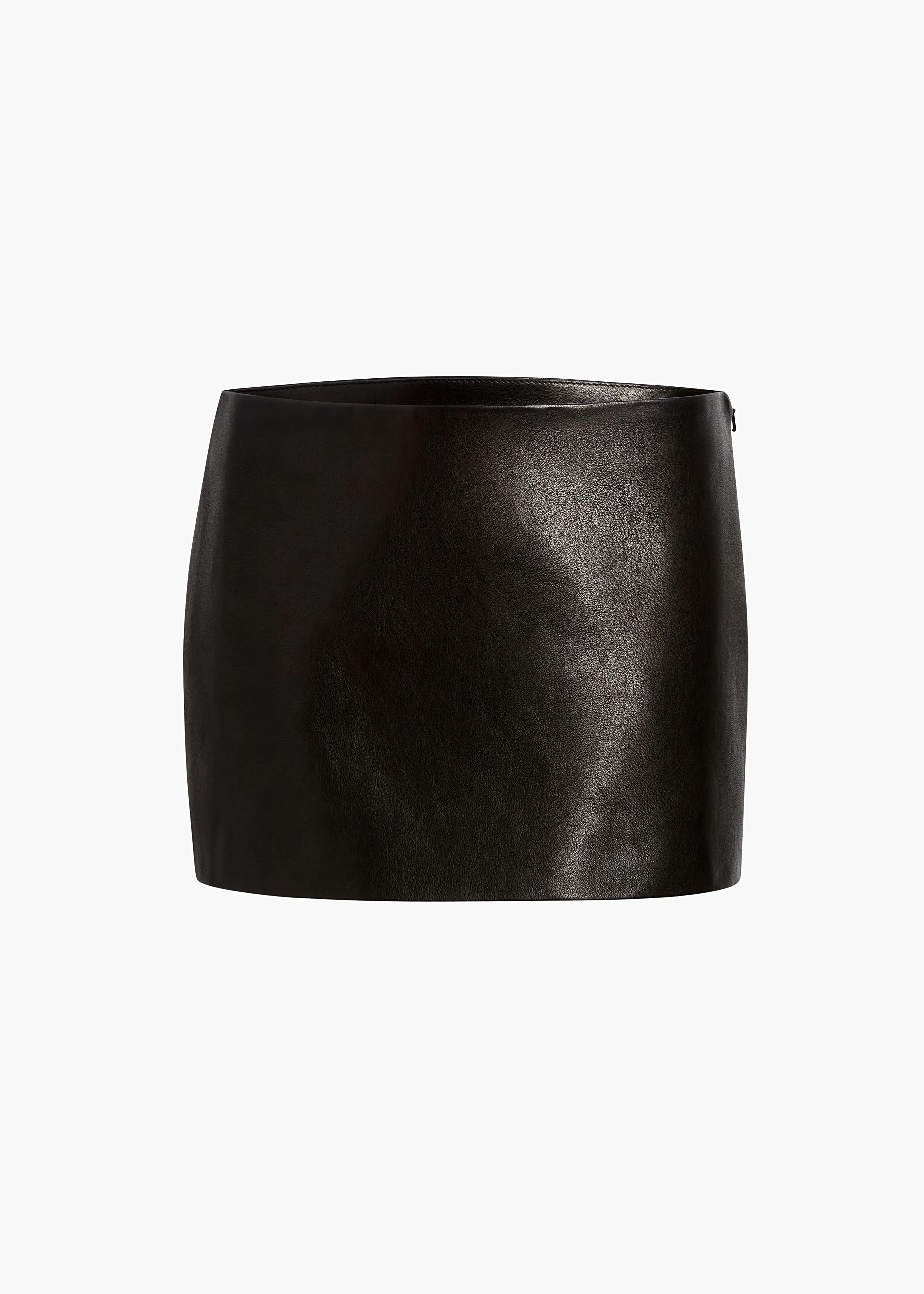 Jett Skirt in Black Leather sold by KHAITE