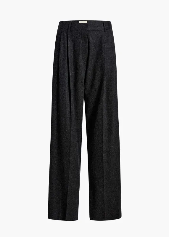 August Pant in Charcoal made by KHAITE