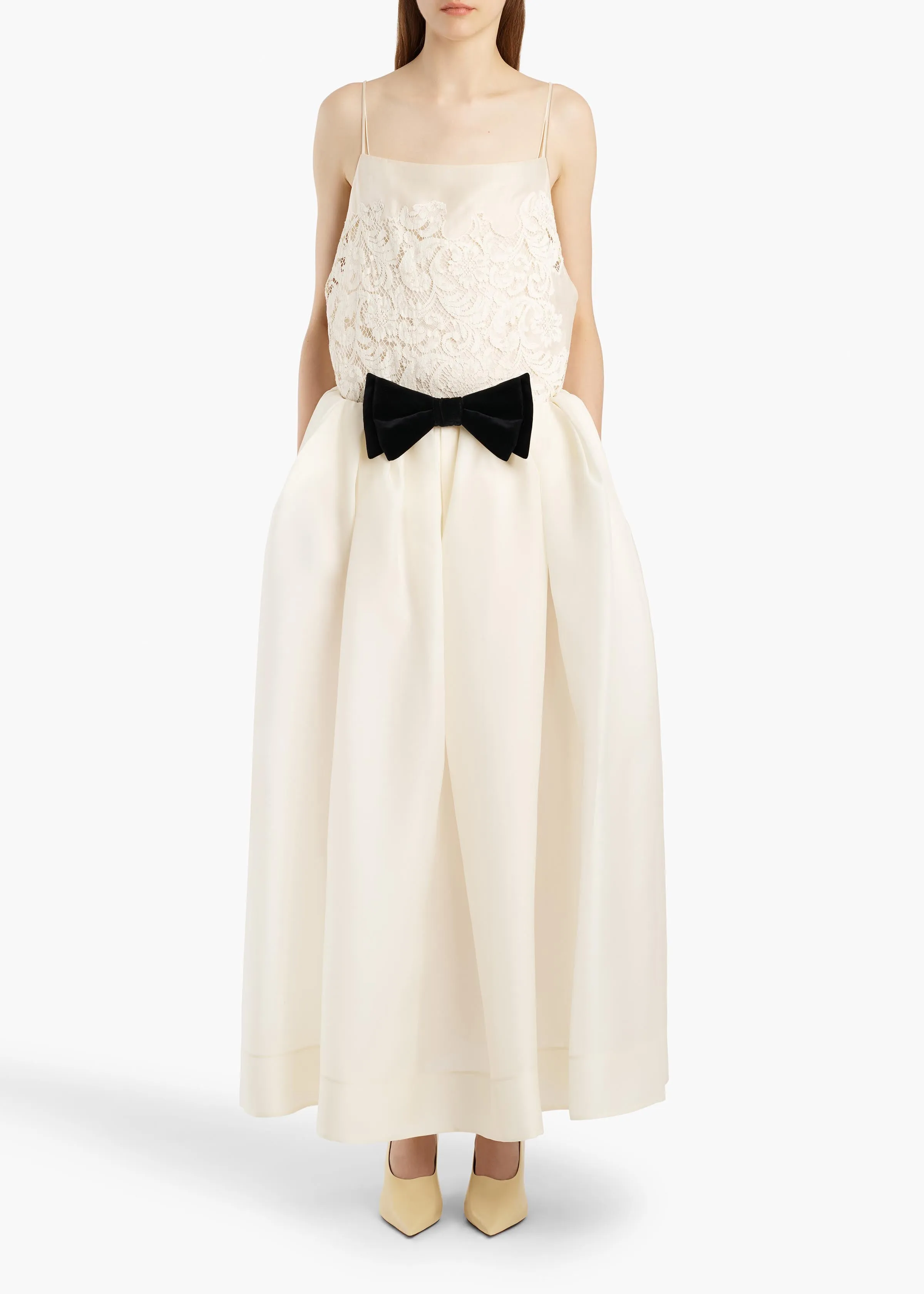 Adara Skirt in Cream sold by KHAITE product image thumbnail 2