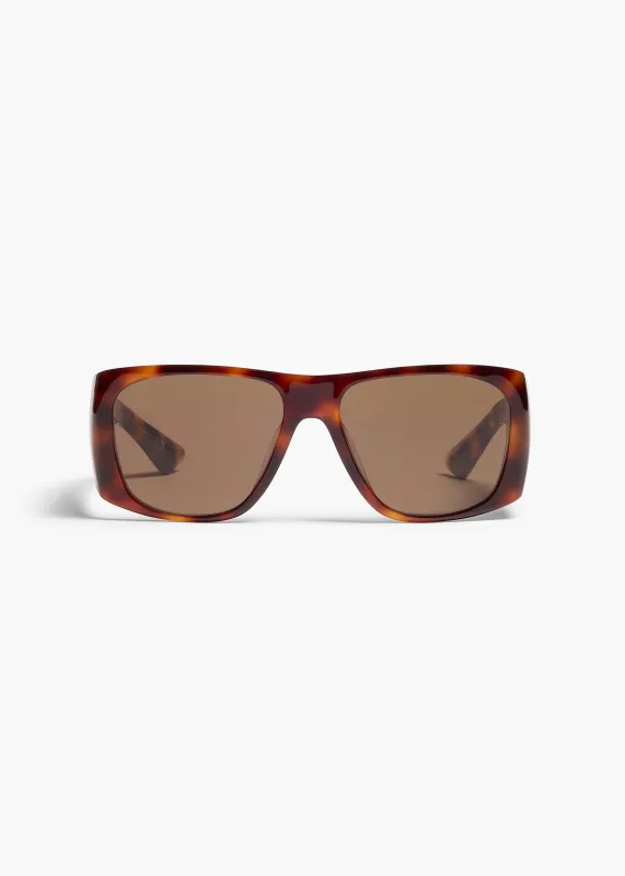 KHAITE x Oliver Peoples 1965C in Dark Mahogany and Brown made by KHAITE