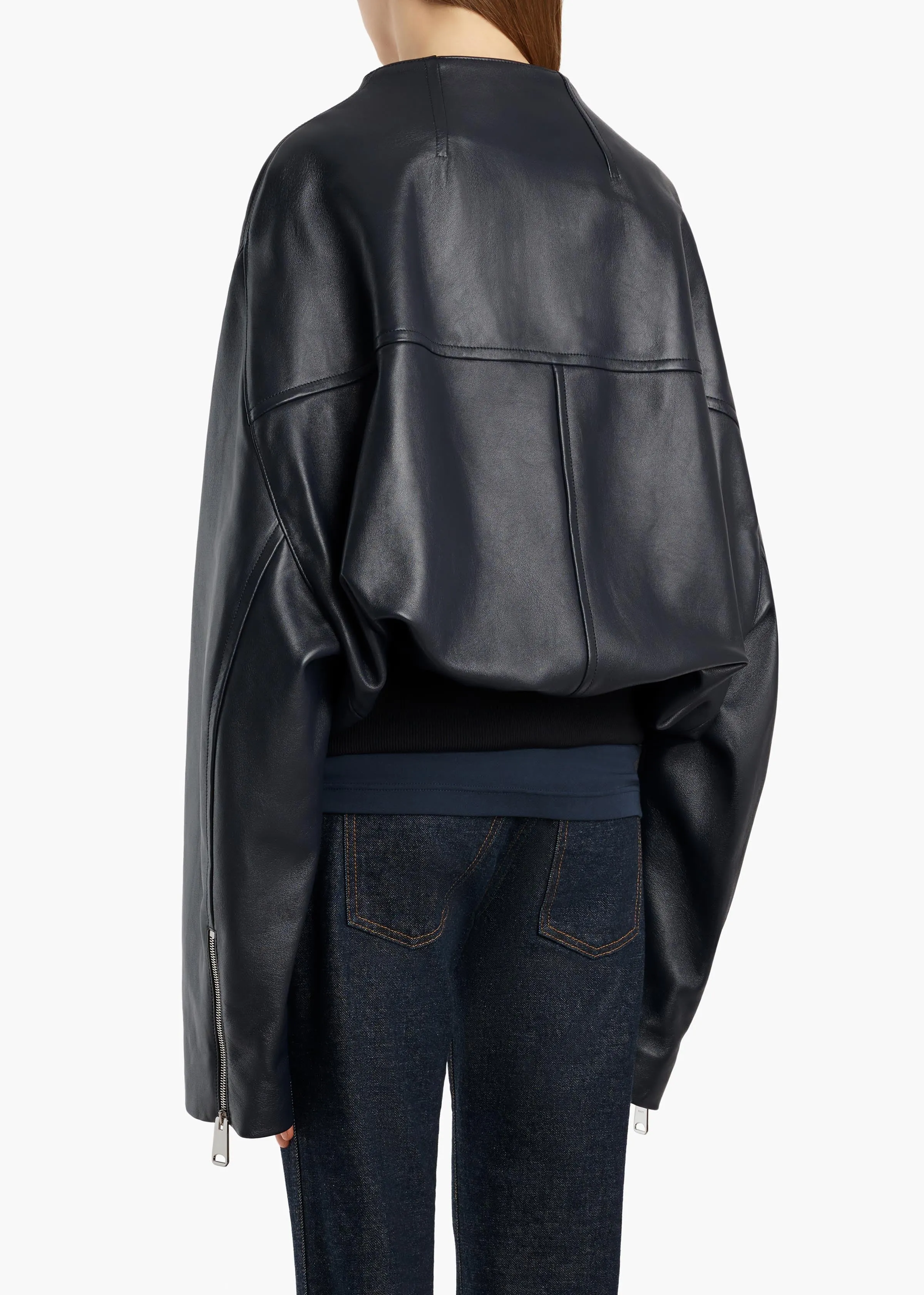 Hewit Jacket in Dark Navy sold by KHAITE product image thumbnail 4