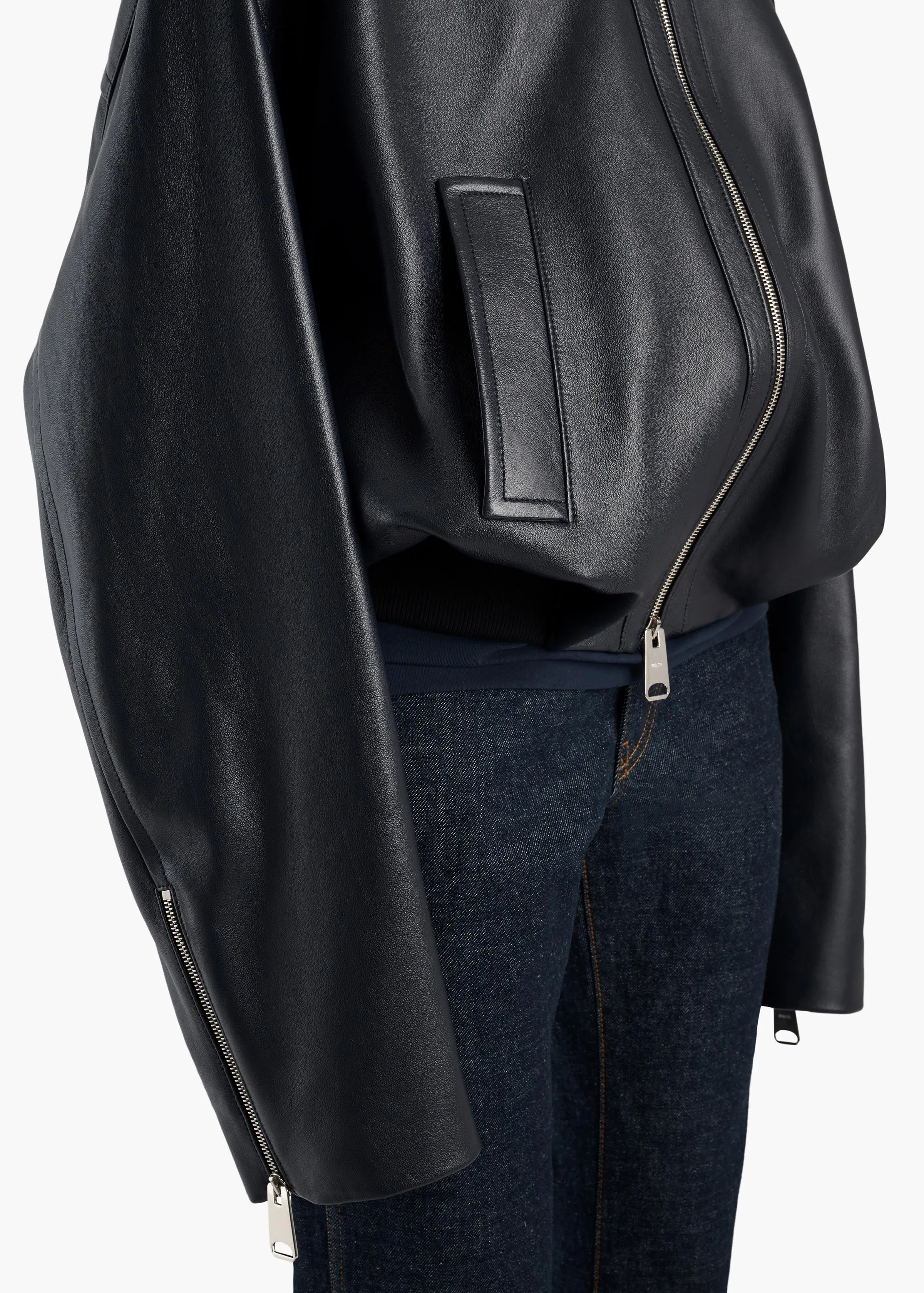 Hewit Jacket in Dark Navy sold by KHAITE product image thumbnail 5