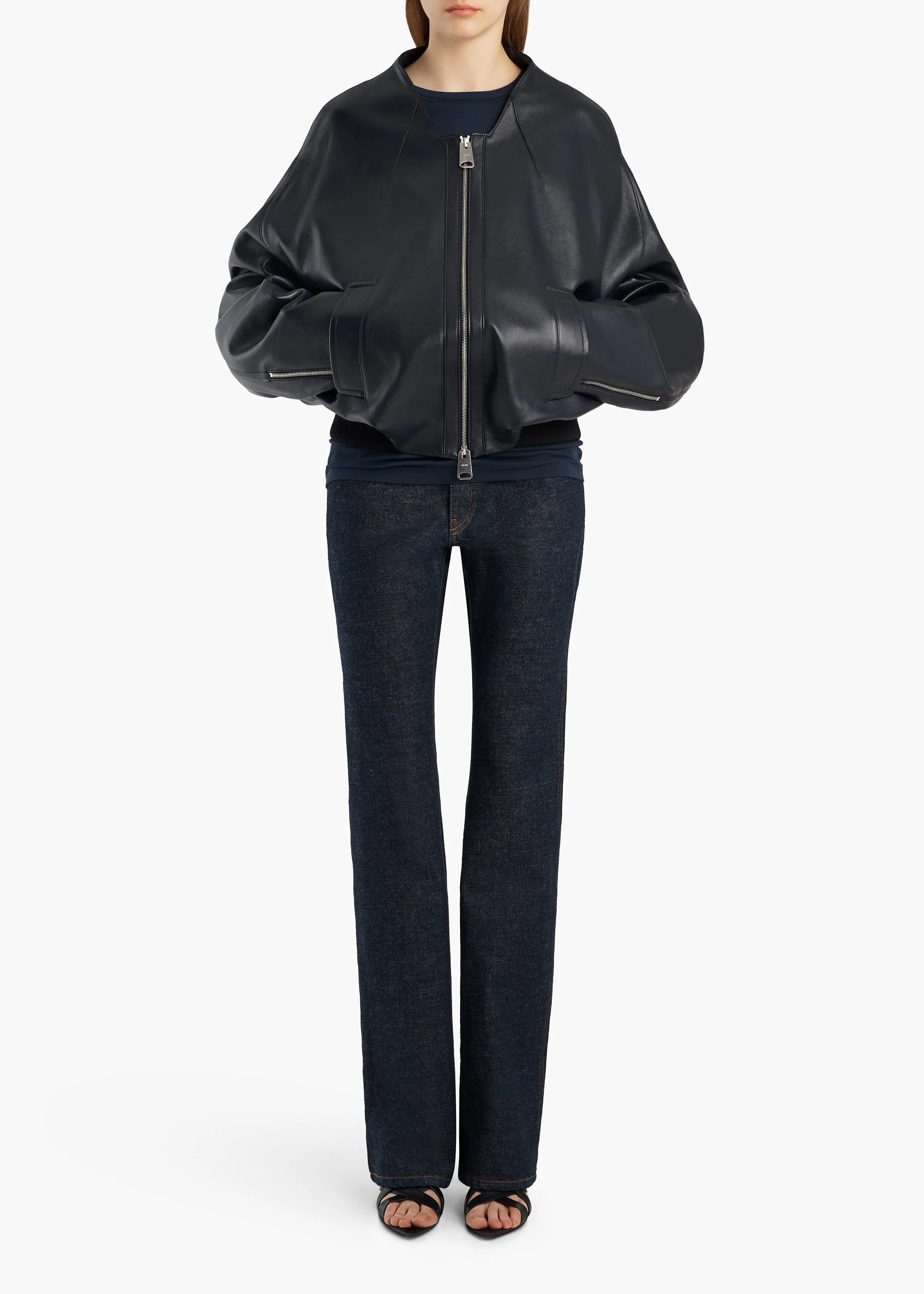 Hewit Jacket in Dark Navy sold by KHAITE product image thumbnail 2