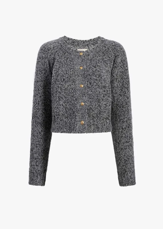 Niels Cardigan in Sterling made by KHAITE