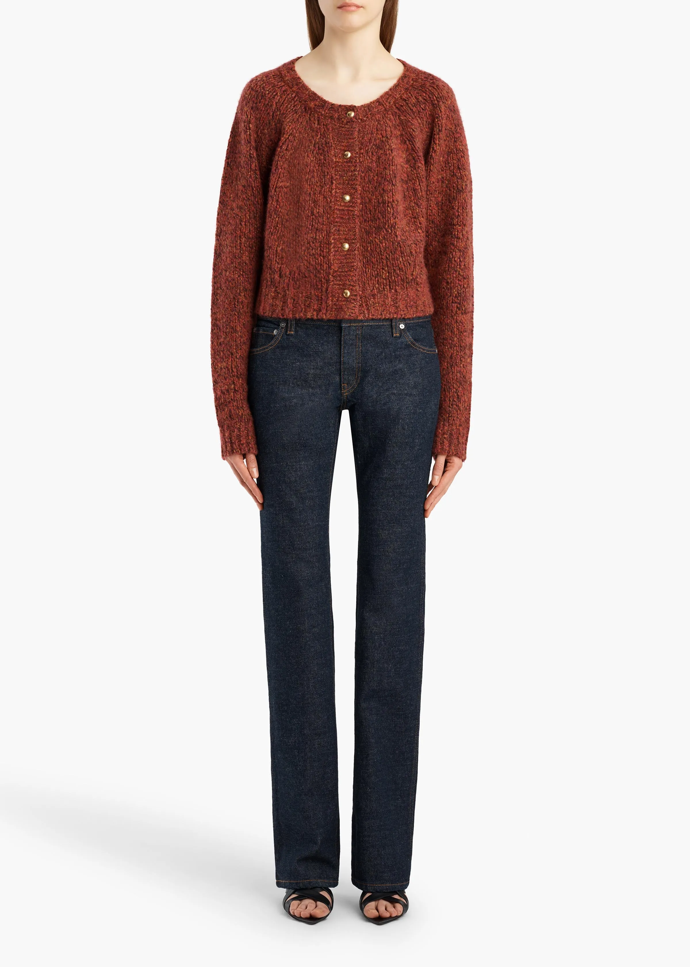 Niels Cardigan in Cherry sold by KHAITE product image thumbnail 2
