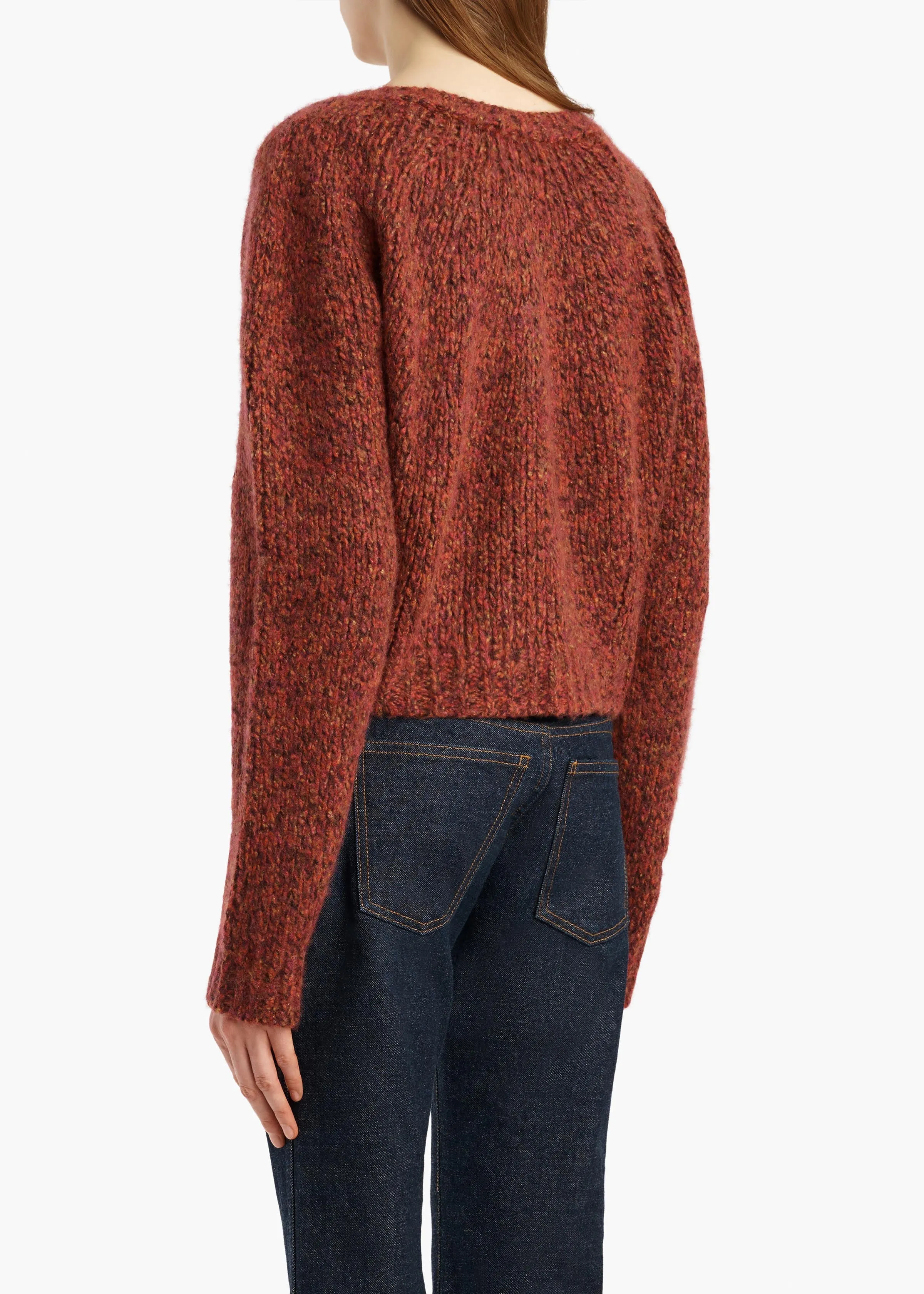 Niels Cardigan in Cherry sold by KHAITE product image thumbnail 4