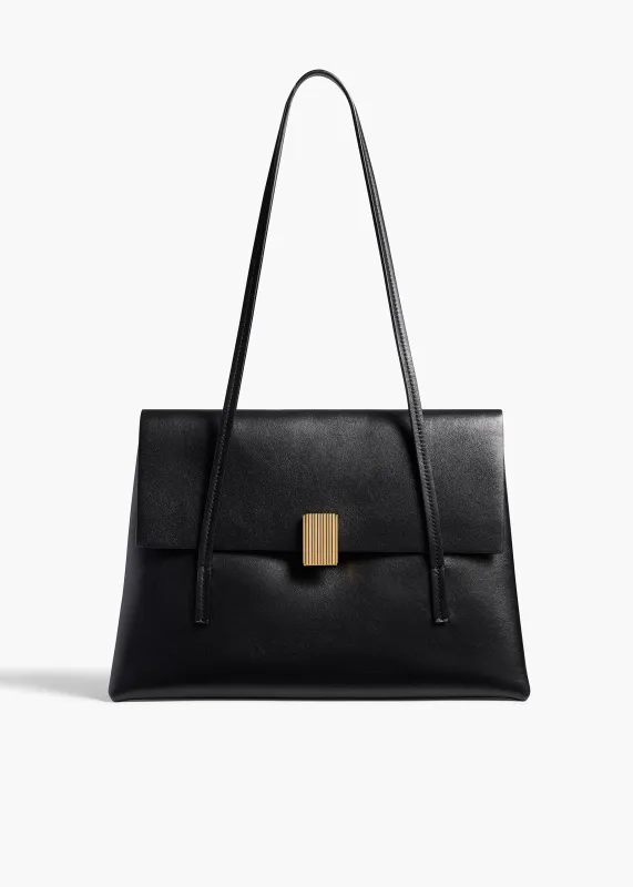 Soft Blake Shoulder Bag in Black made by KHAITE