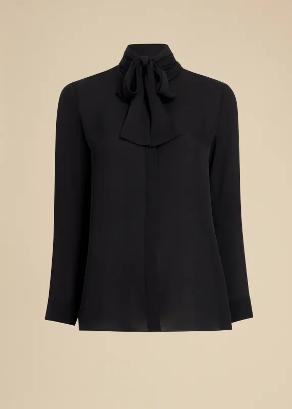 Tash Top in Black sold by KHAITE