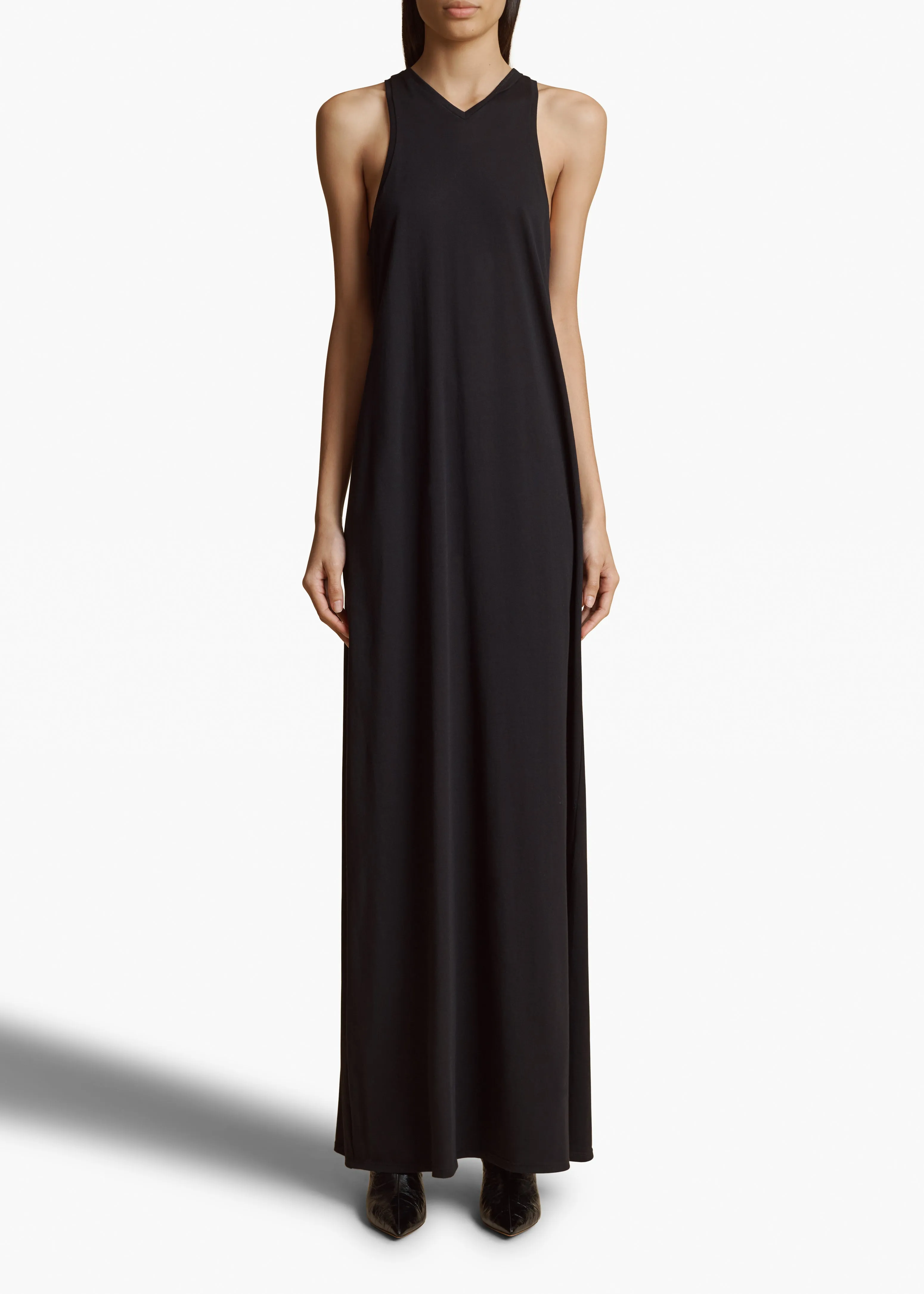 Vernetta Dress in Black sold by KHAITE product image thumbnail 2