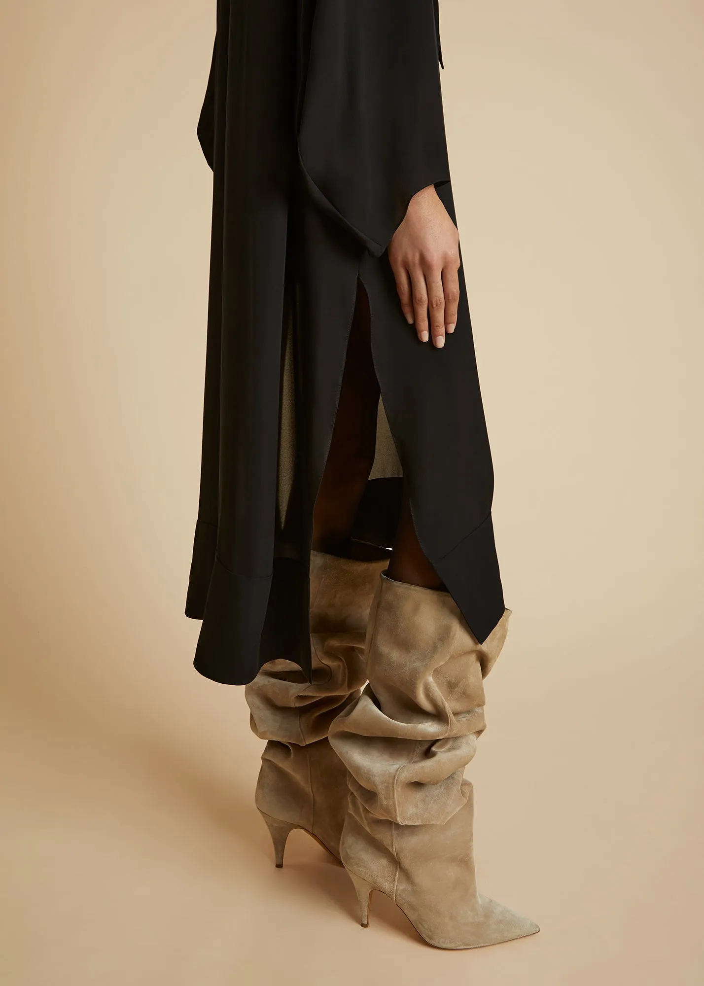 The Brom Dress in Black sold by KHAITE product image thumbnail 5