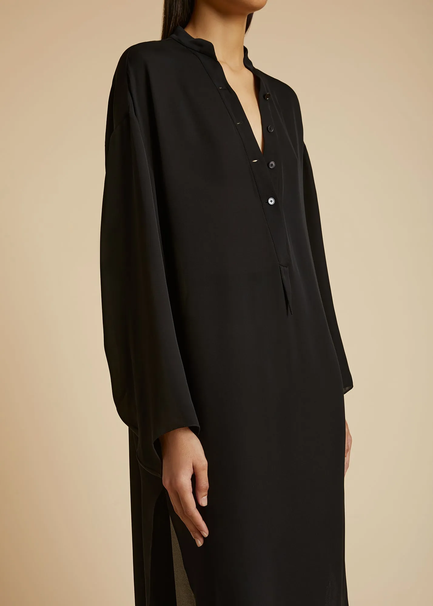 The Brom Dress in Black sold by KHAITE product image thumbnail 4