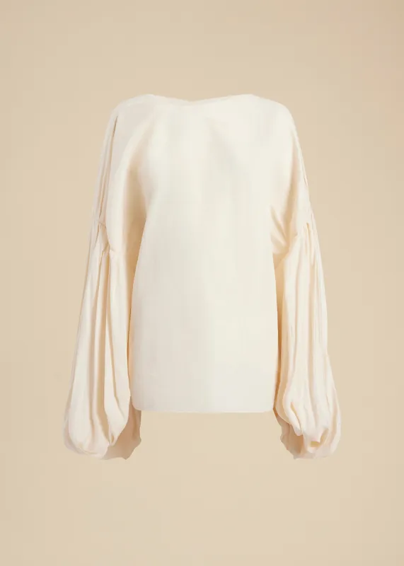 Quico Top in Natural sold by KHAITE